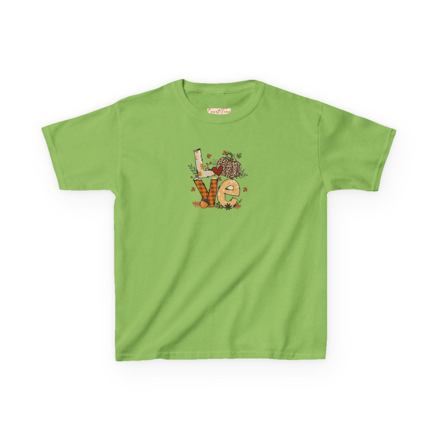 Kids Love Autumn Tee, Cute Kids T-Shirt, Animal Lovers Gift, Eco-Friendly Kids Shirt, Fun Kids Gift, Nature-Themed Apparel