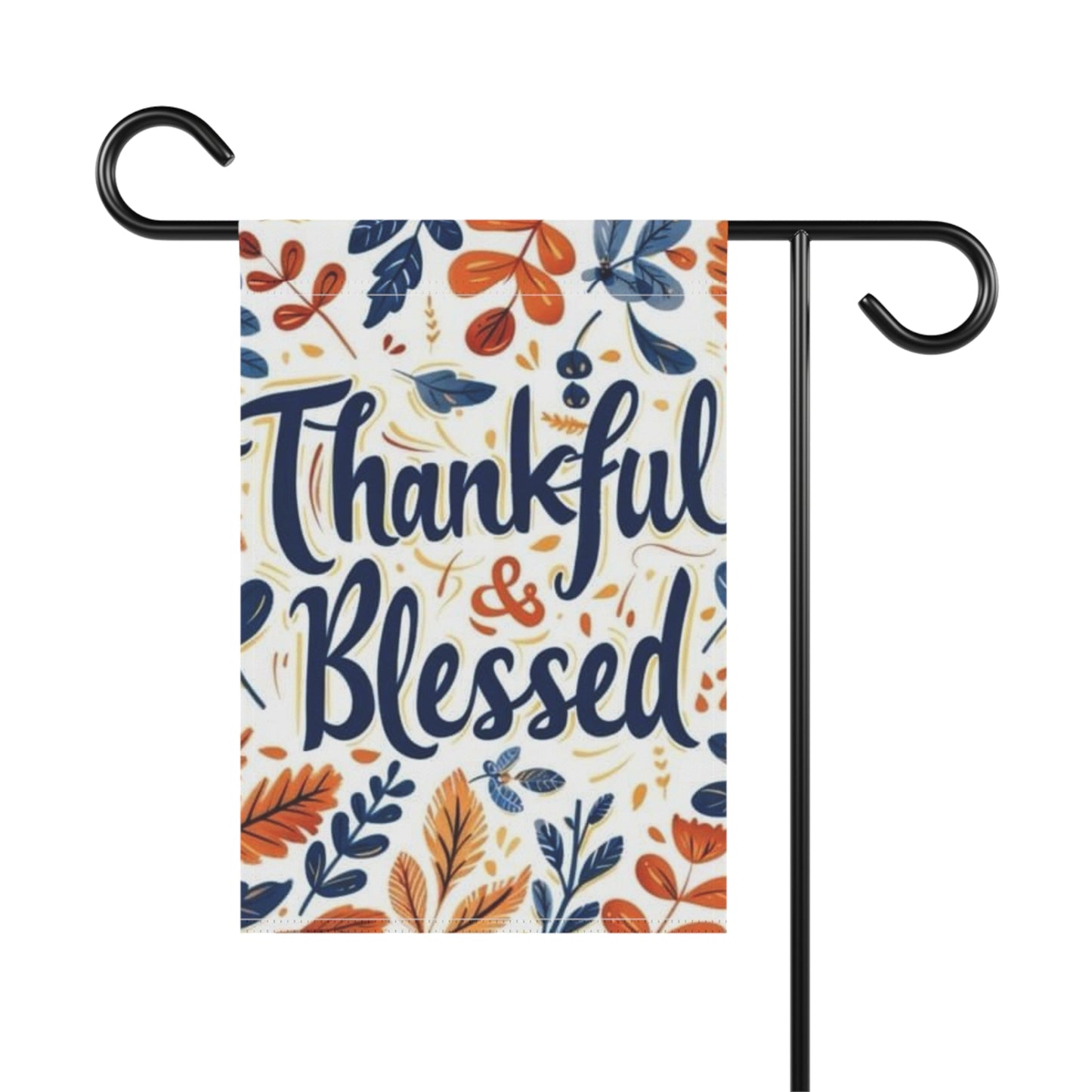 Thankful & Blessed Garden Banner