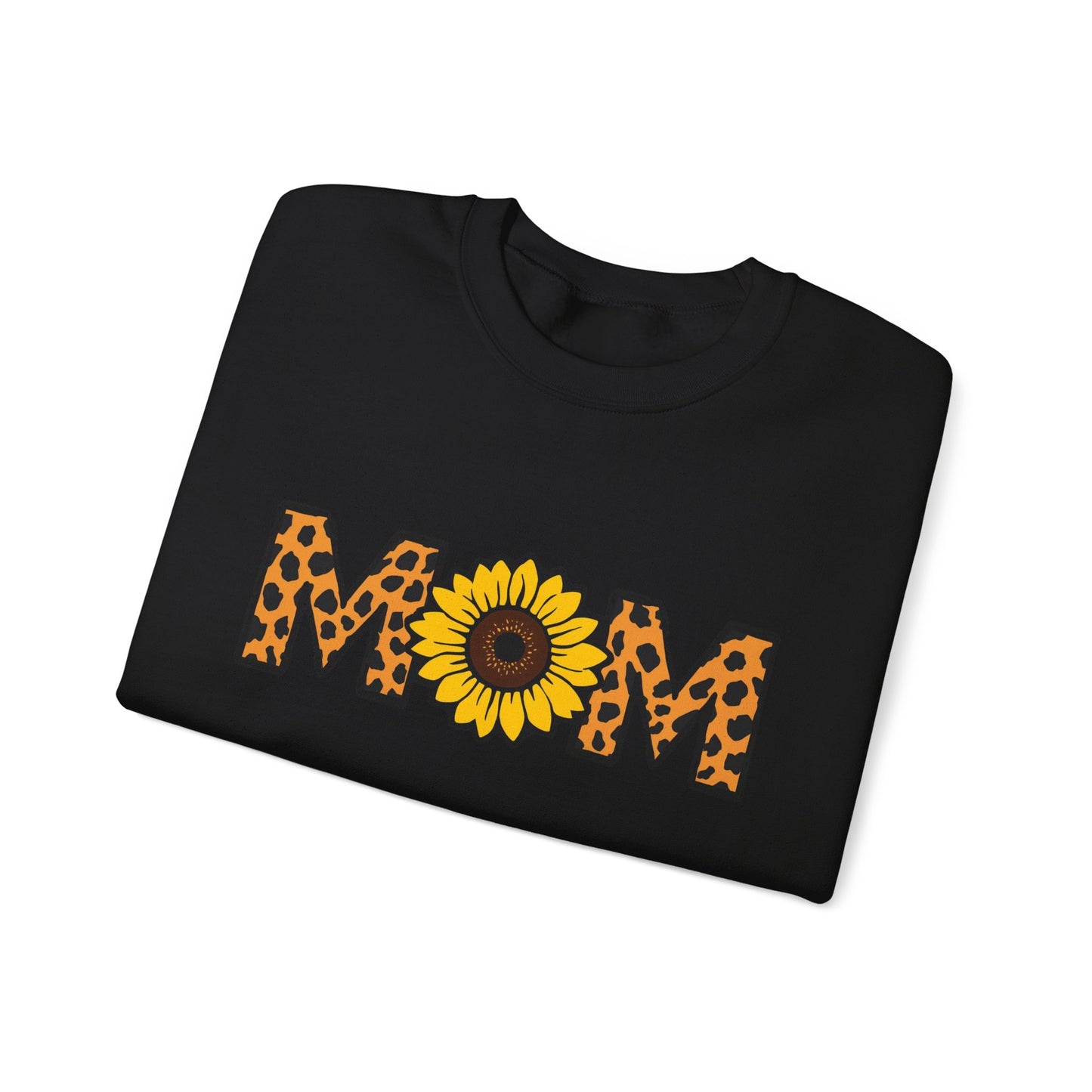 Sunflower Mom Crewneck Sweatshirt, Cozy Gift for Mothers, Mother's Day Apparel, Birthday Gift, Stylish Casual Wear