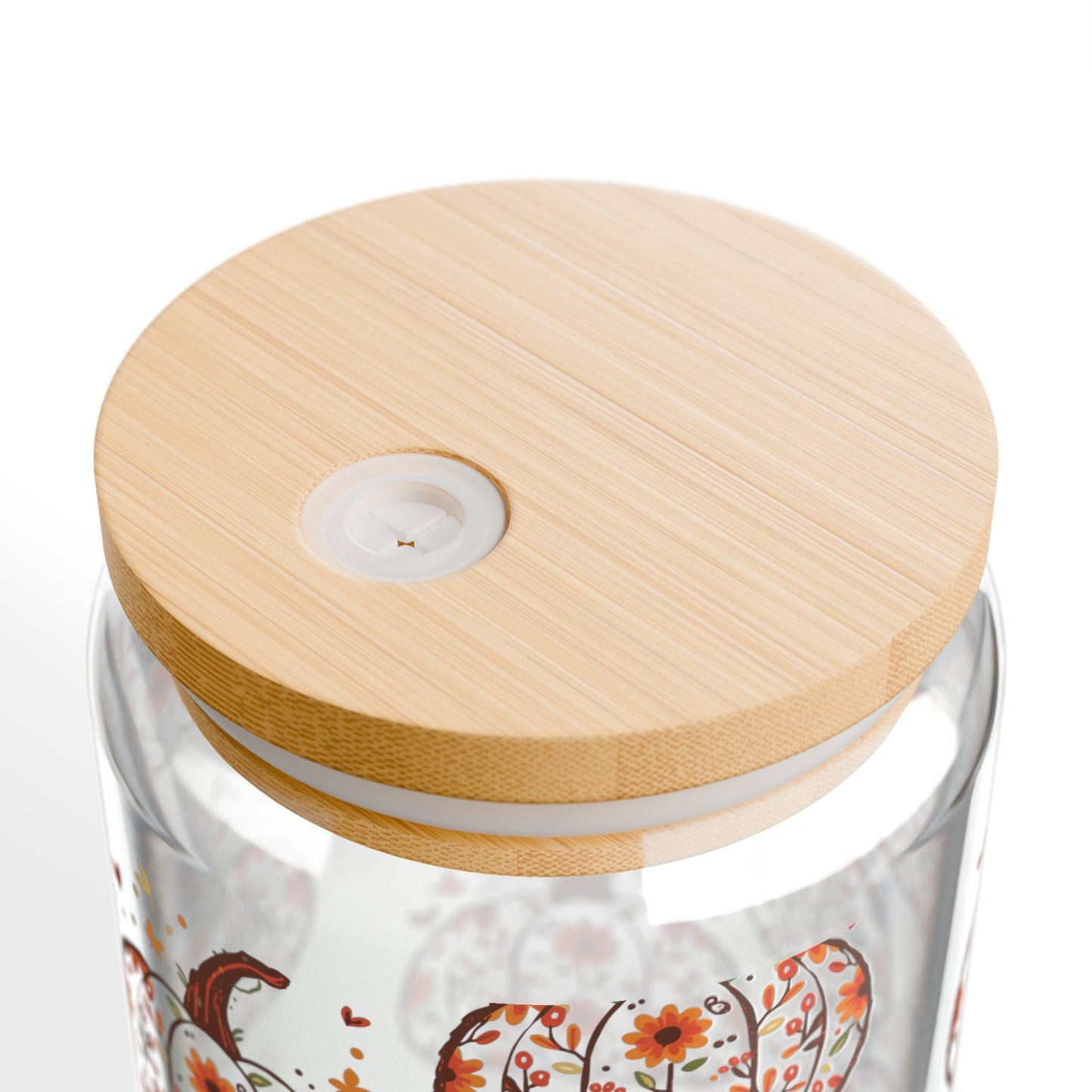 Autumn Pumpkin Sipper Glass 16oz