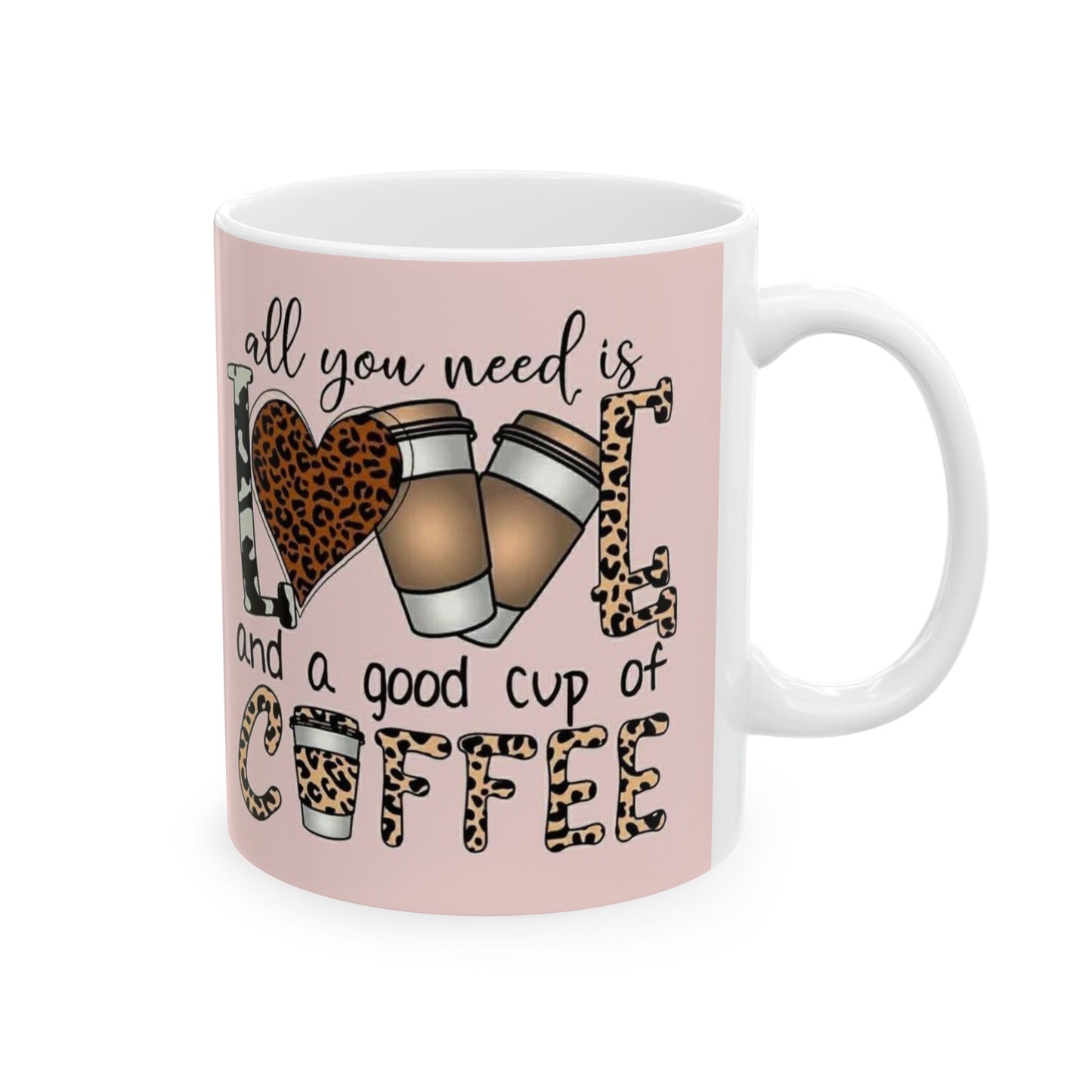 Love & Coffee Ceramic Mug