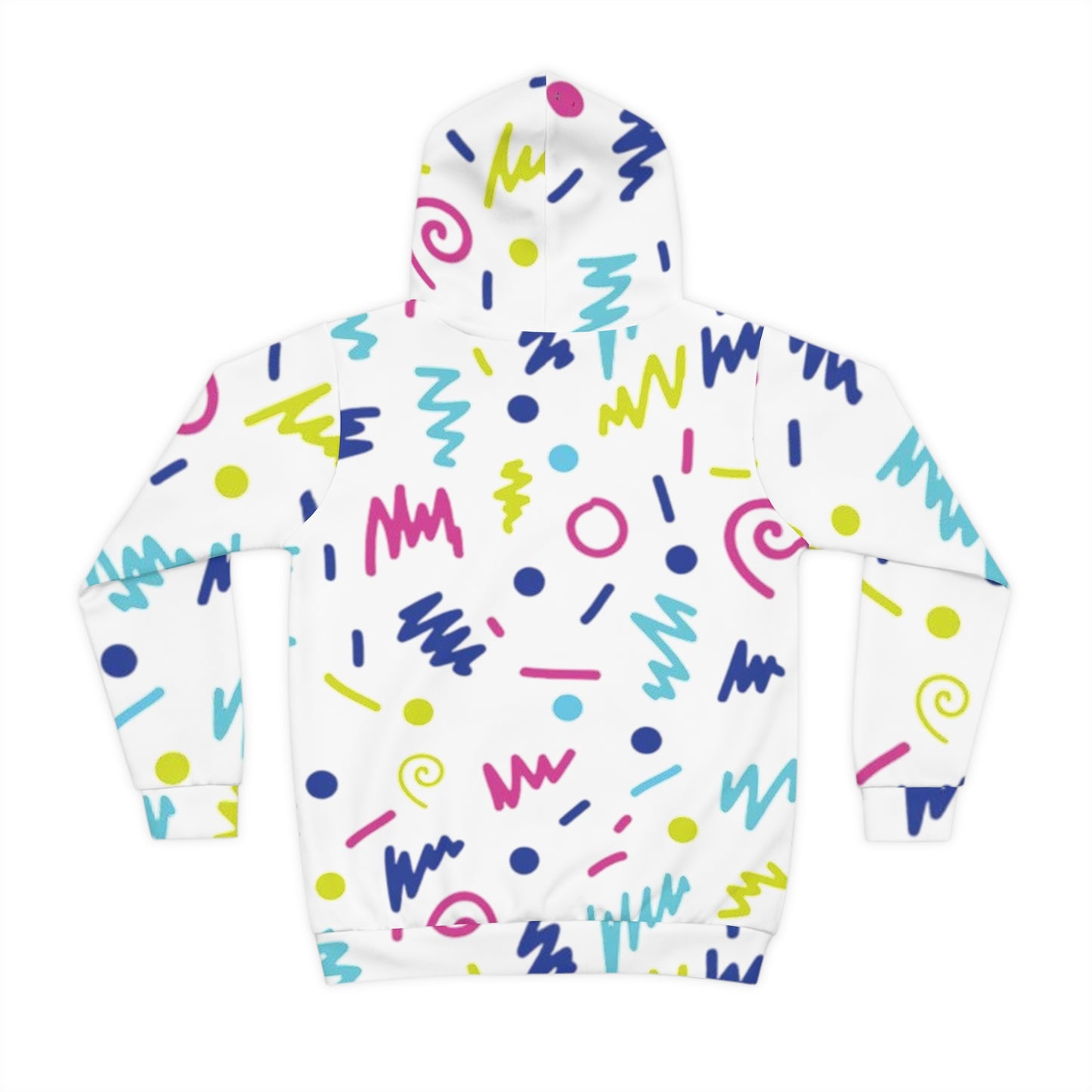 Colorful Retro Print Children's Hoodie, Kid's Apparel, Trendy Youth Hoodie, Fun Hoodie for Kids, Perfect Gift for Birthdays