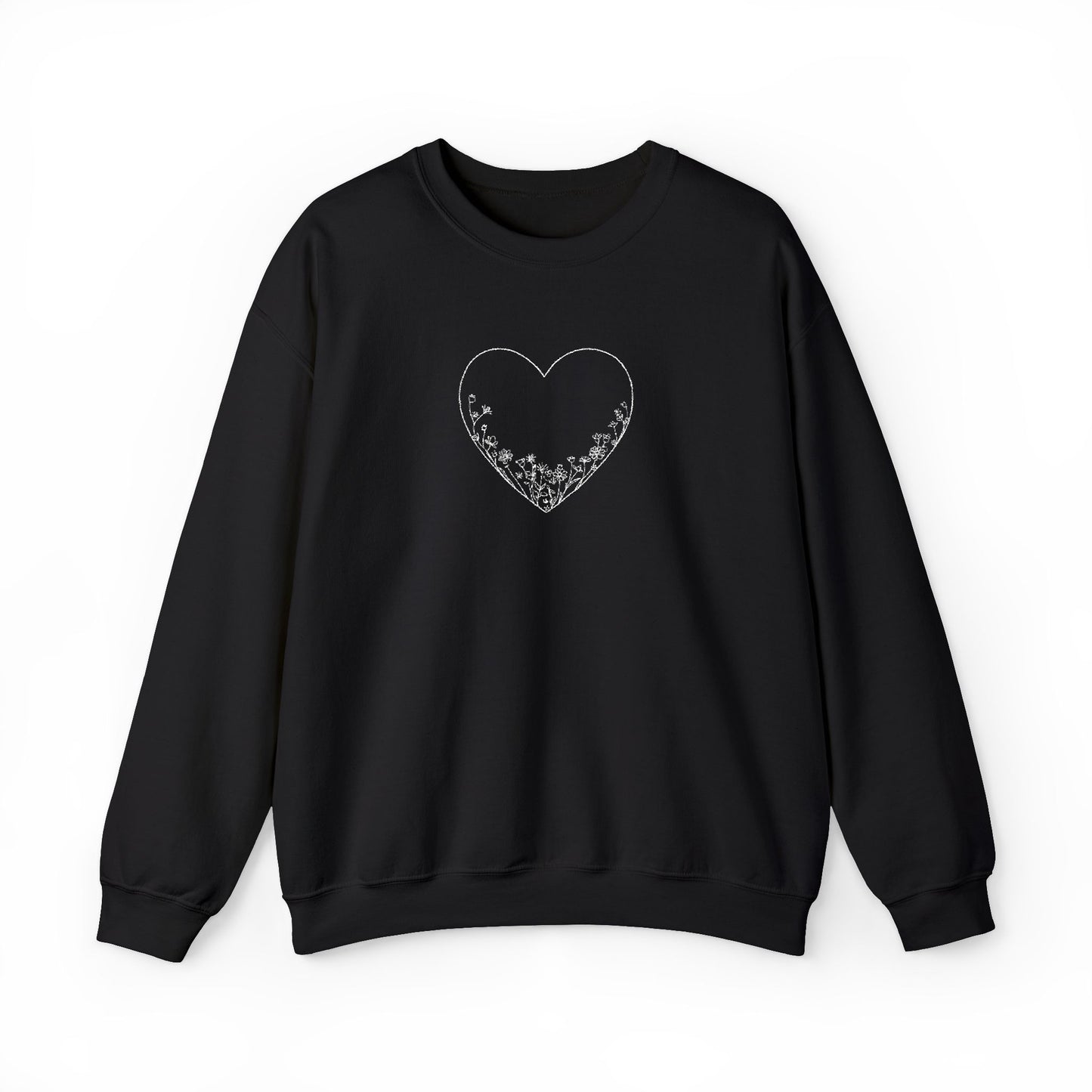 Heartfelt Love Crewneck Sweatshirt - Cozy Gift, Casual Wear, Valentine's Day, Anniversary, Comfort