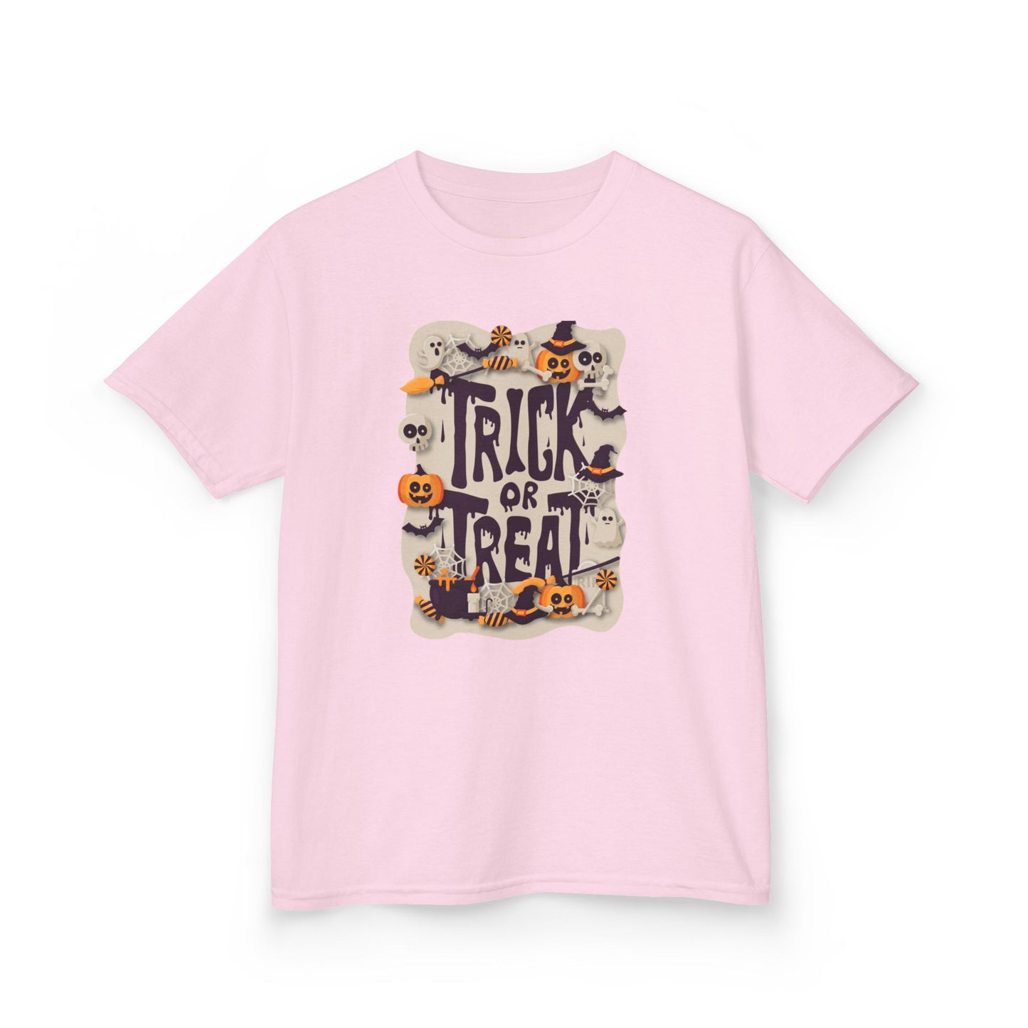 Kids Halloween Tee, Trick or Treat Shirt, Fun Fall Apparel, Halloween Costume, Kids Graphic Tee, Spooky Season T-Shirt