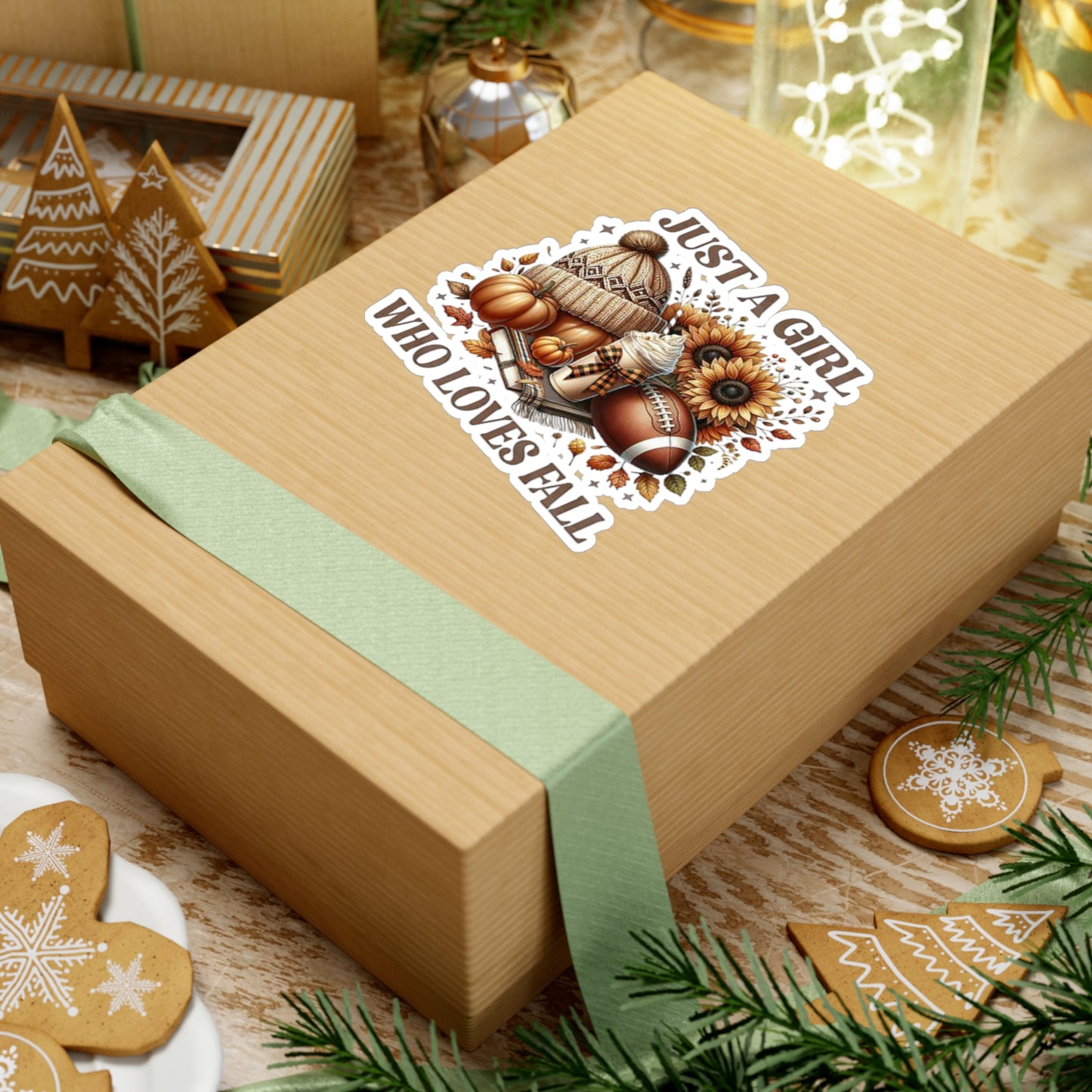 Fall-Themed Kiss-Cut Vinyl Decals - Autumn Decor, Seasonal Stickers, Fall Lover Gifts, Pumpkin Decor, Cozy Home Vibes