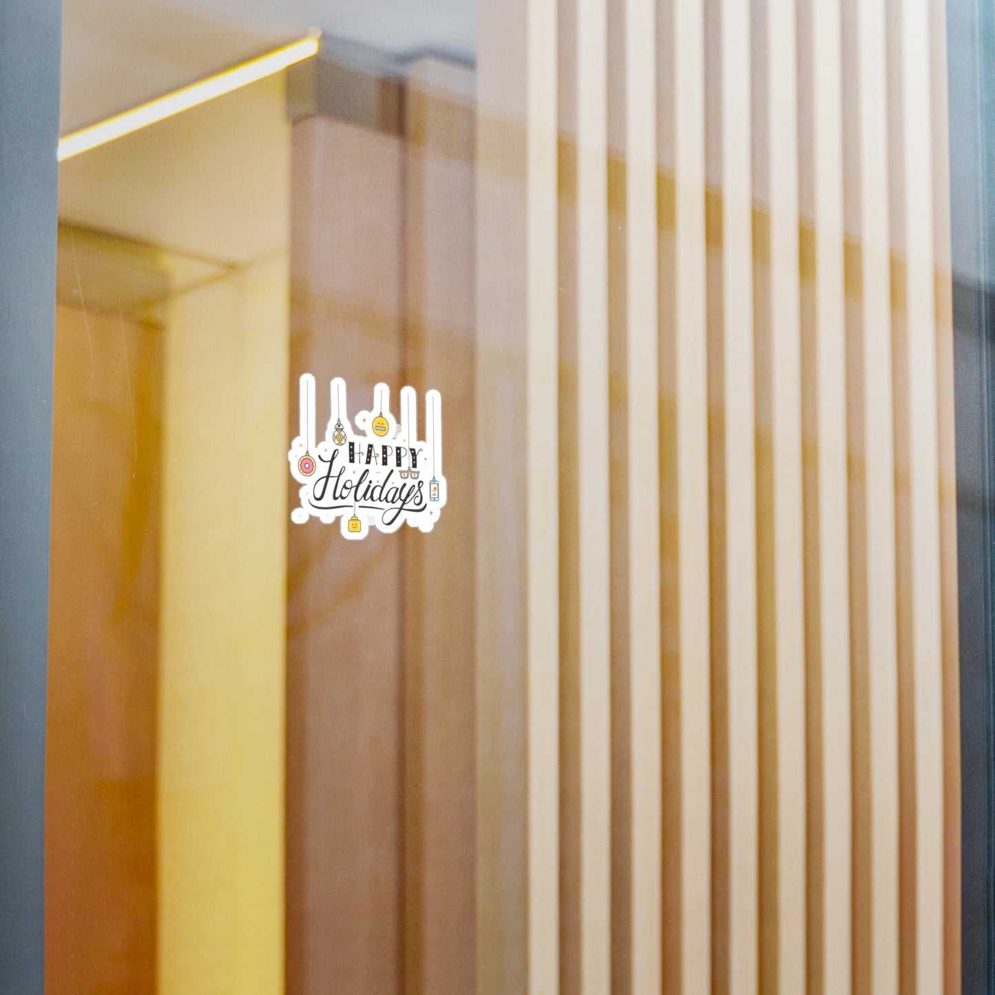 Holiday Theme Kiss-Cut Vinyl Decals