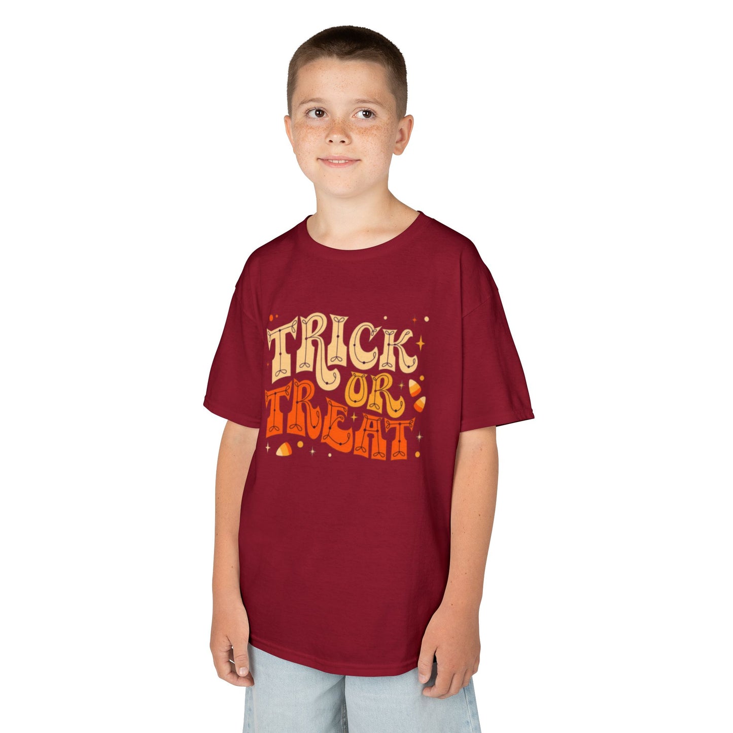 Kids Halloween Tee, Trick or Treat T-Shirt, Halloween Costume Shirt, Spooky Kids Apparel, Fall Festivity Tee