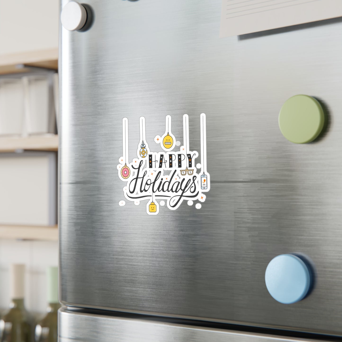 Holiday Theme Kiss-Cut Vinyl Decals