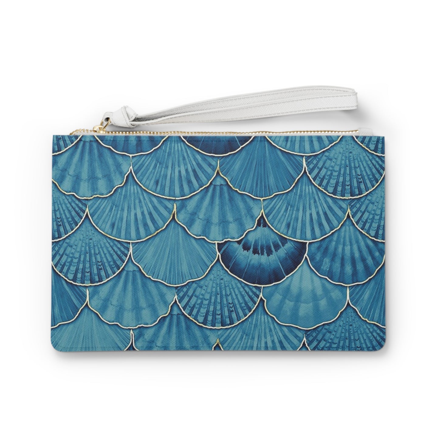 Blue Seashell Clutch Bag, Chic Accessories, Beach Vacation, Summer Outings, Mermaid Lover Gift, Travel Essentials