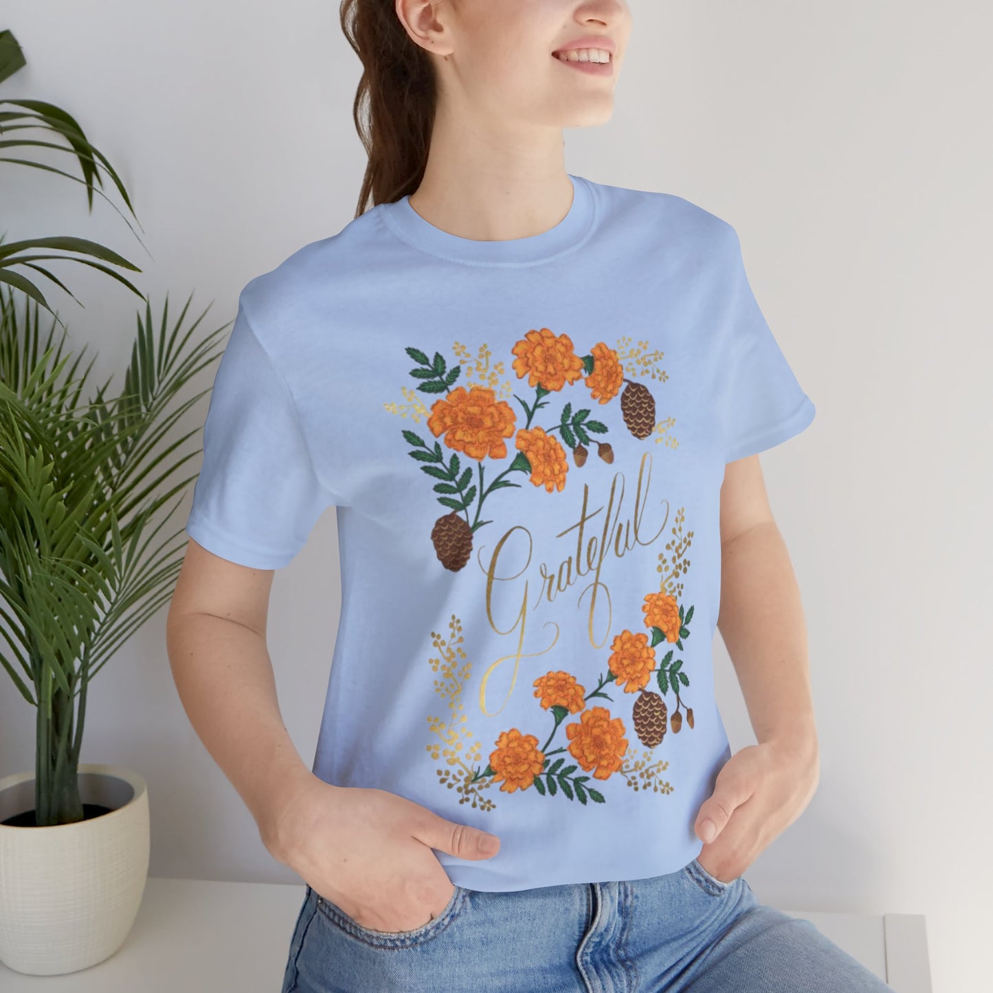Grateful Floral Short Sleeve Tee