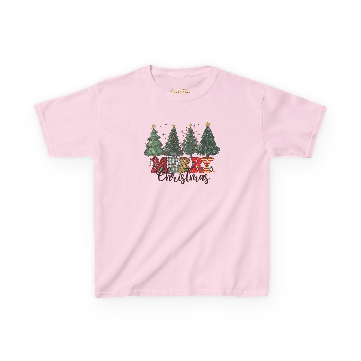 Merry Christmas Festive Kids Tee - Merry Christmas Design, Holiday Gift, Fun Family Outfits, Cute Christmas Apparel, Winter Merch