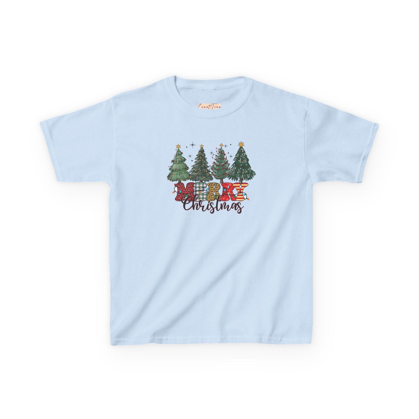 Merry Christmas Festive Kids Tee - Merry Christmas Design, Holiday Gift, Fun Family Outfits, Cute Christmas Apparel, Winter Merch