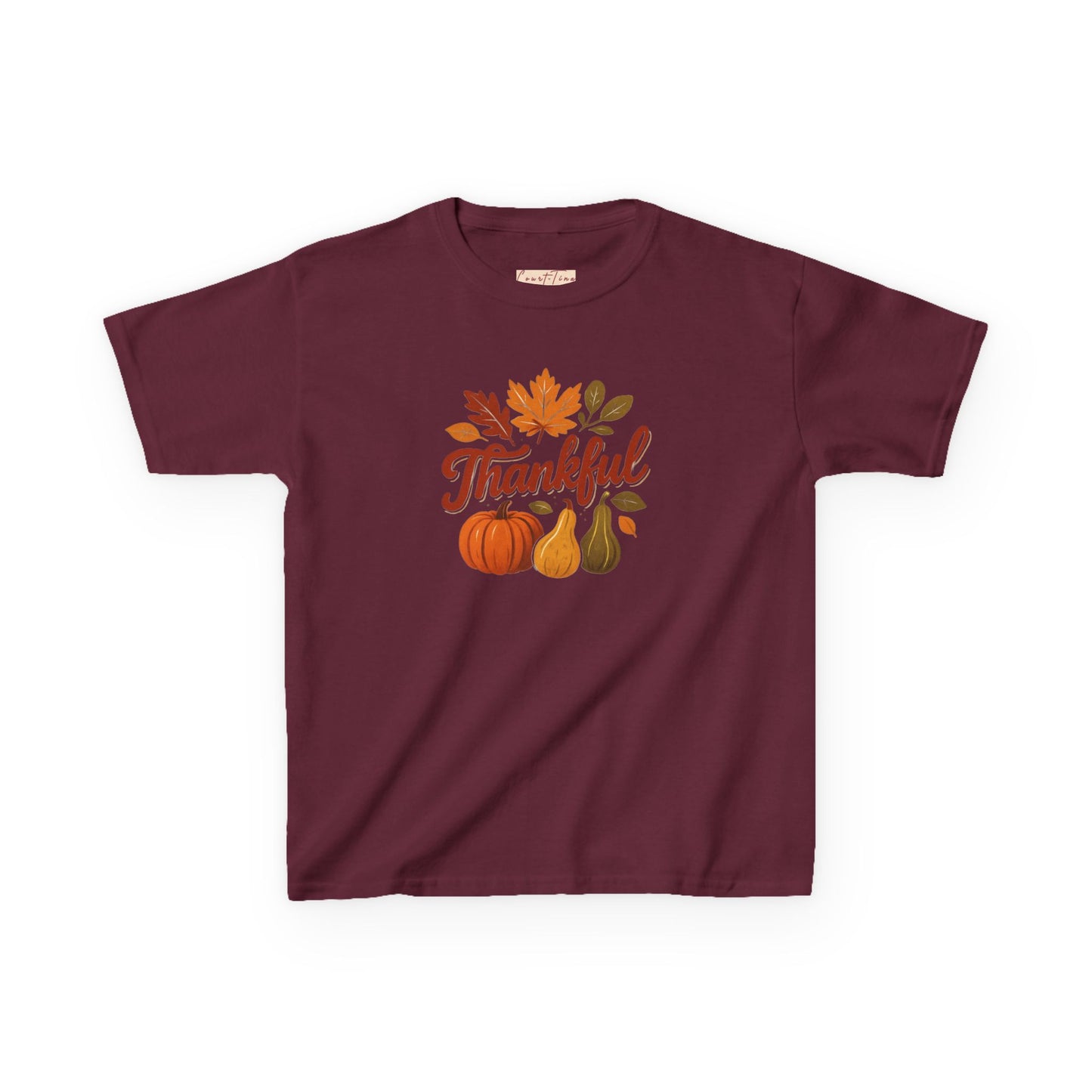 Thankful Kids Tee for Fall Celebrations, Autumn T-Shirt, Thanksgiving Apparel, Seasonal Kidswear, Family Gatherings Clothing
