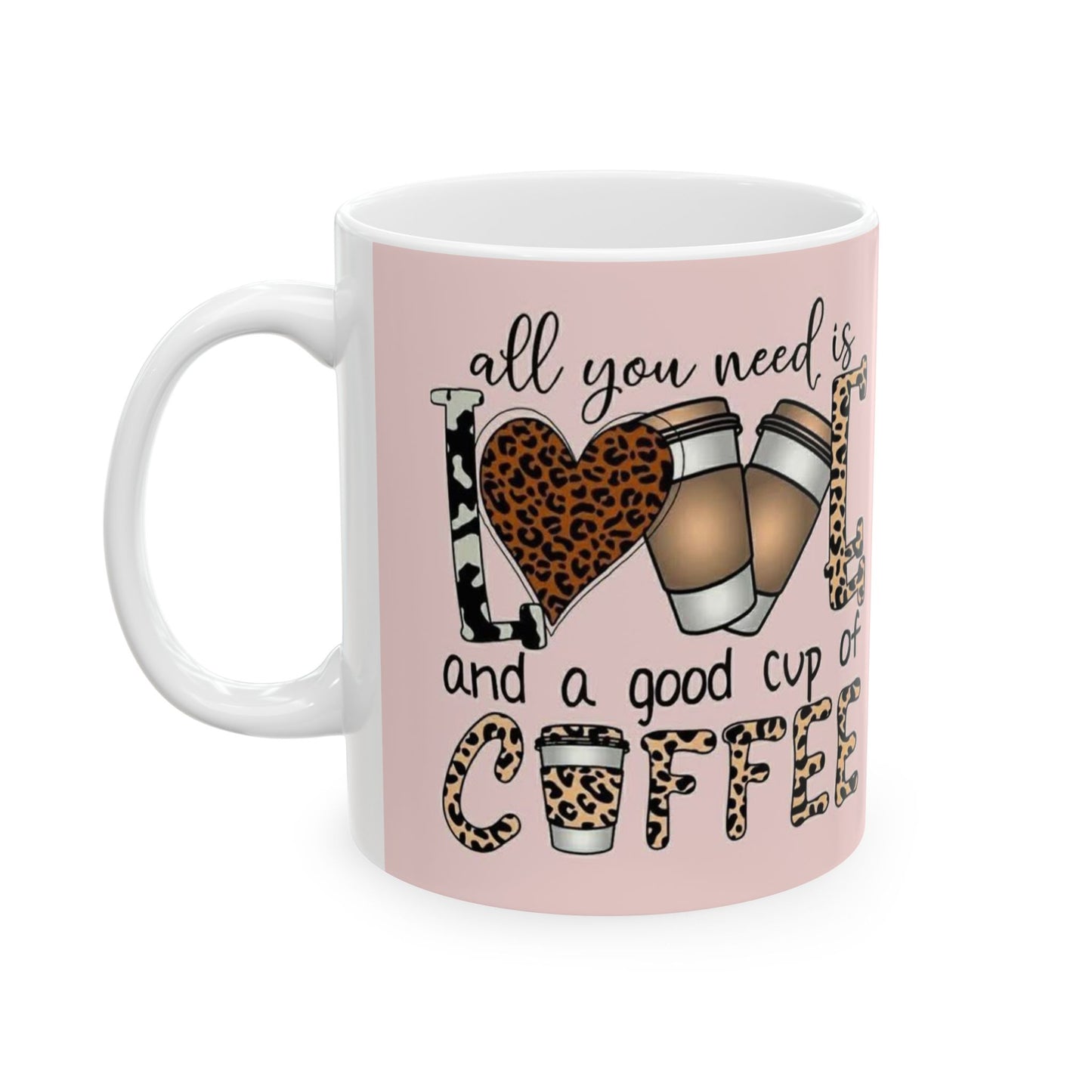 Love & Coffee Ceramic Mug