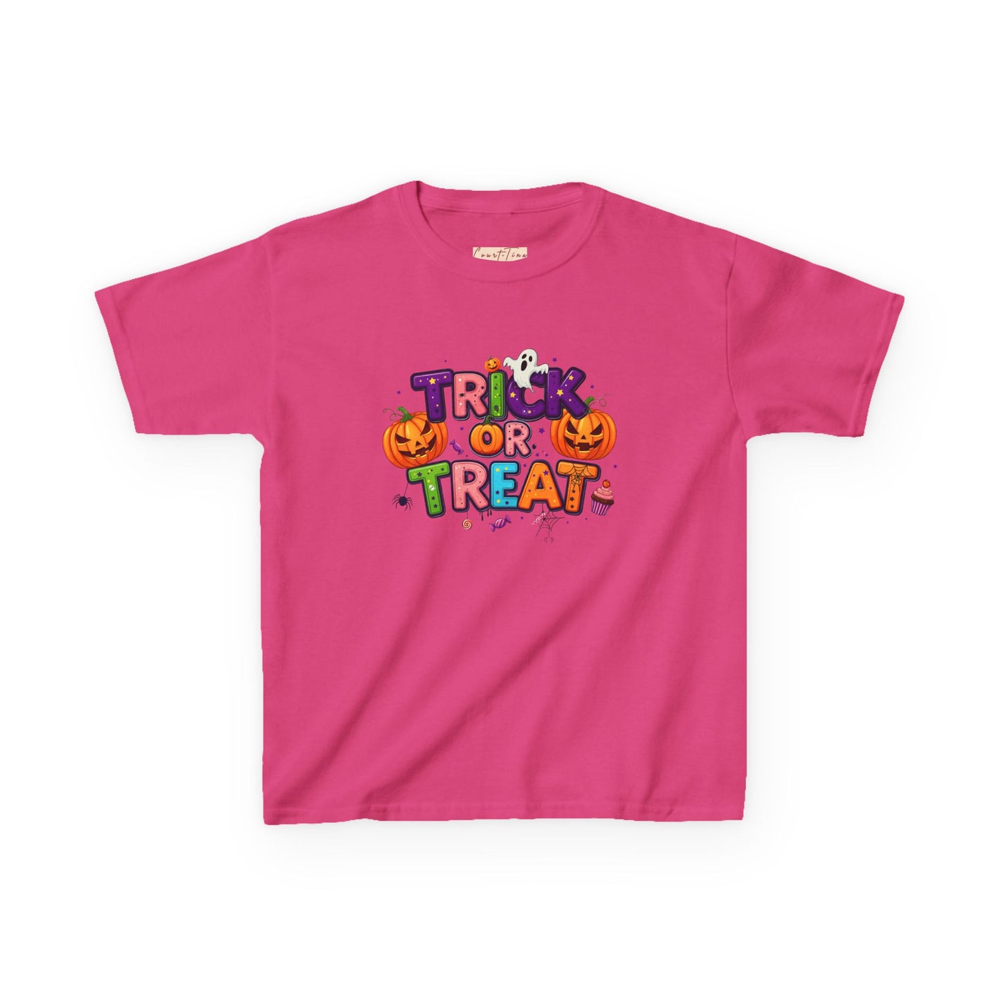 Kids Halloween Tee - Trick or Treat T-Shirt, Perfect for Halloween Parties, Costume, Pumpkin Designs, Fun Kids Apparel