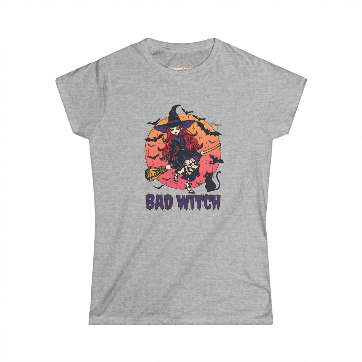 Women's Tee - Bad Witch Halloween Tee, Spooky Season Shirt, Witchy Gift for Witches, Fall Fashion