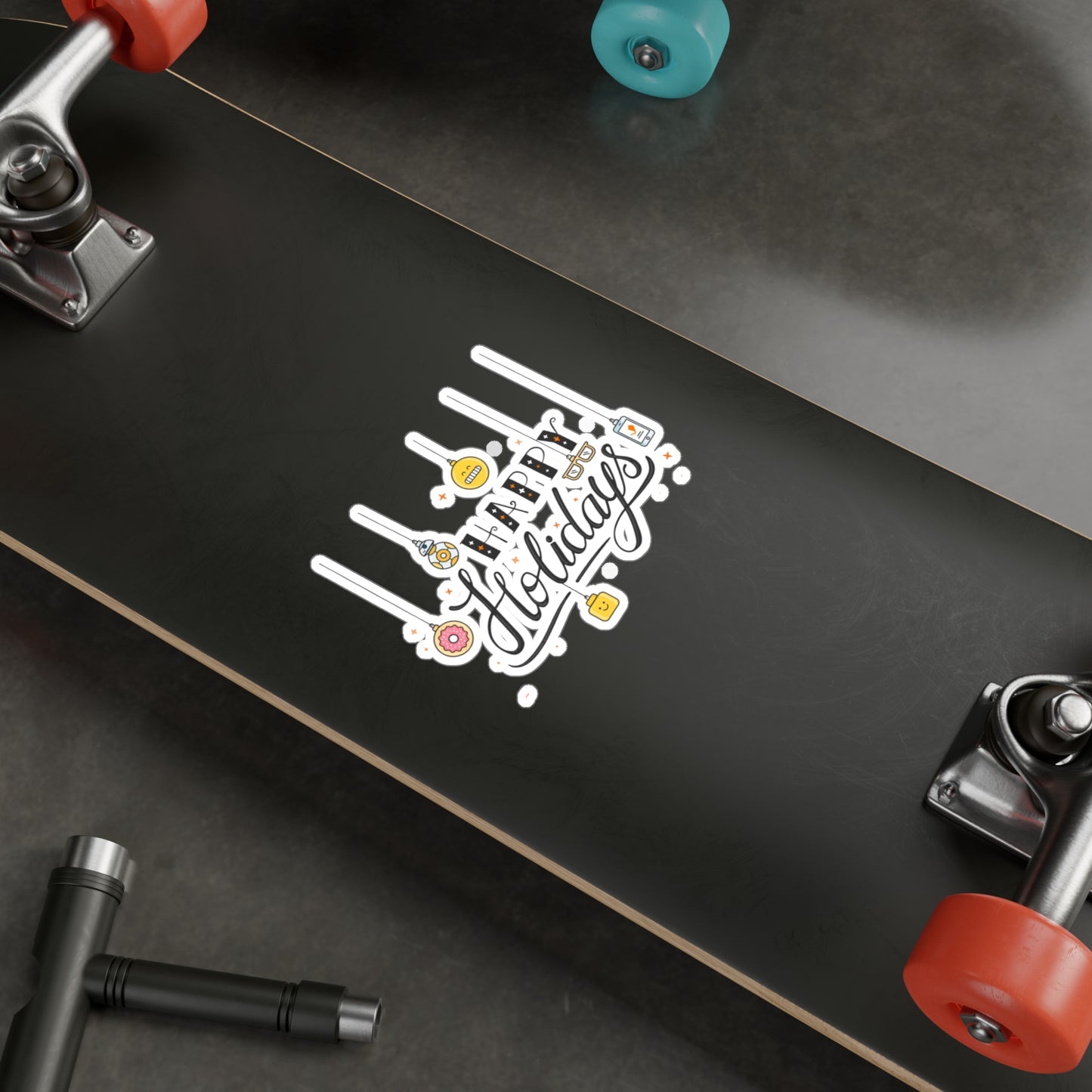 Holiday Theme Kiss-Cut Vinyl Decals