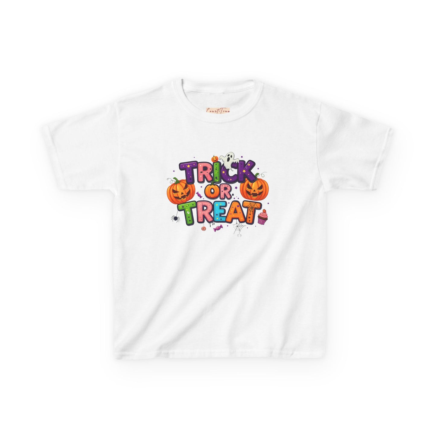 Kids Halloween Tee - Trick or Treat T-Shirt, Perfect for Halloween Parties, Costume, Pumpkin Designs, Fun Kids Apparel