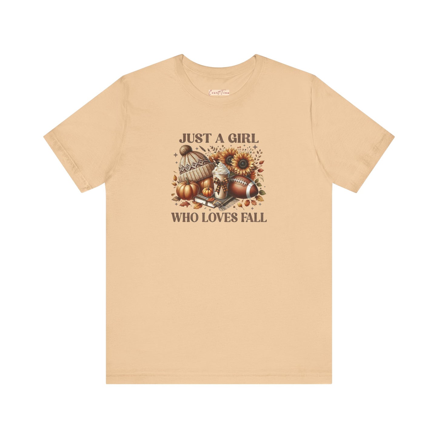 Fall Lover Tee, Just a Girl Who Loves Fall Shirt, Autumn Graphic Tee, Seasonal Sweatshirt, Cozy Fall Apparel, Thanksgiving Gift