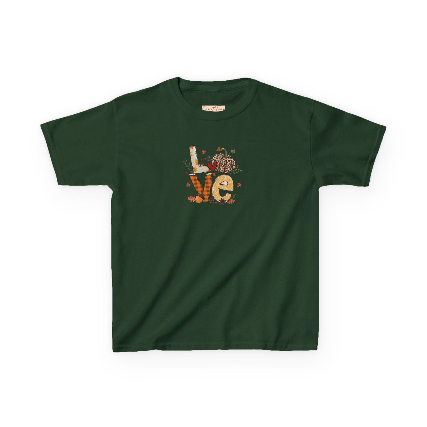 Kids Love Autumn Tee, Cute Kids T-Shirt, Animal Lovers Gift, Eco-Friendly Kids Shirt, Fun Kids Gift, Nature-Themed Apparel