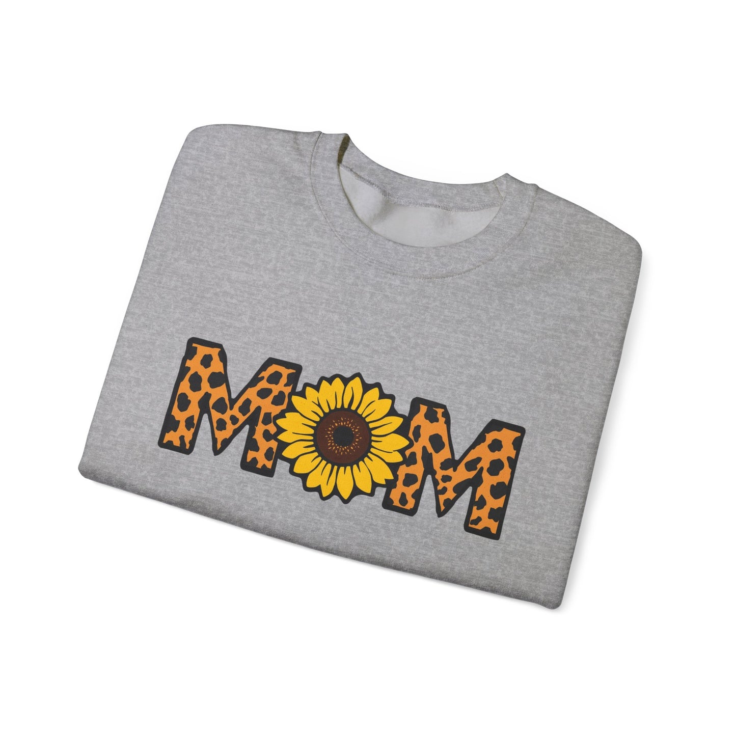 Sunflower Mom Crewneck Sweatshirt, Cozy Gift for Mothers, Mother's Day Apparel, Birthday Gift, Stylish Casual Wear