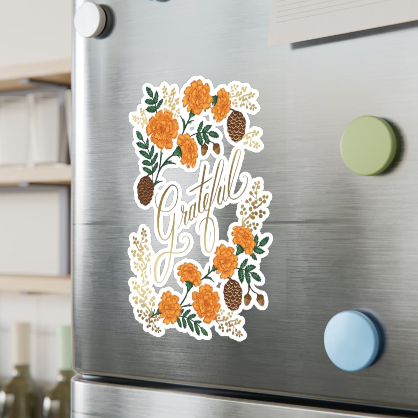 Grateful Floral Vinyl Decals