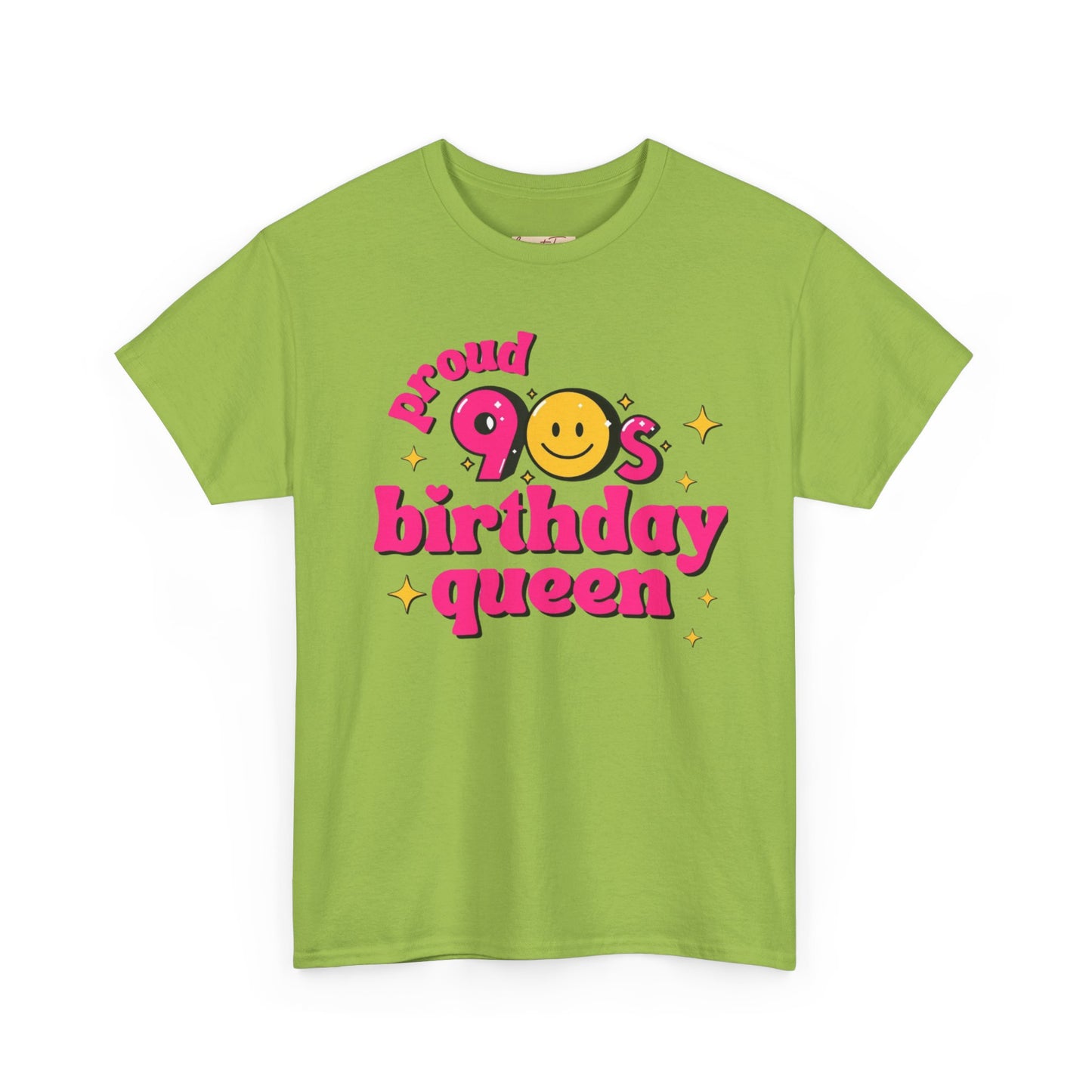 Proud 90s Birthday Queen Tee, Retro T-Shirt, 90s Nostalgia Gift, Unisex Cotton Tee, Birthday Celebration Shirt, Vintage Style Top