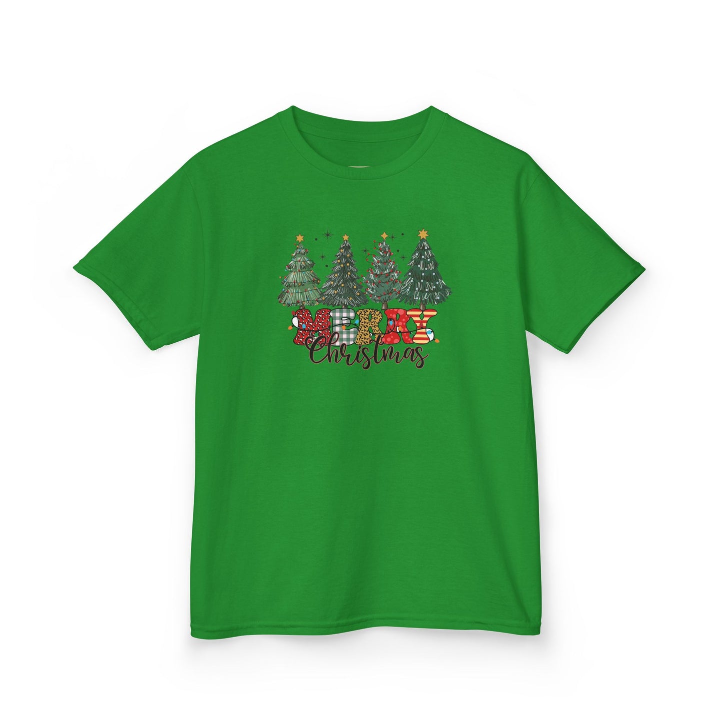 Merry Christmas Festive Kids Tee - Merry Christmas Design, Holiday Gift, Fun Family Outfits, Cute Christmas Apparel, Winter Merch