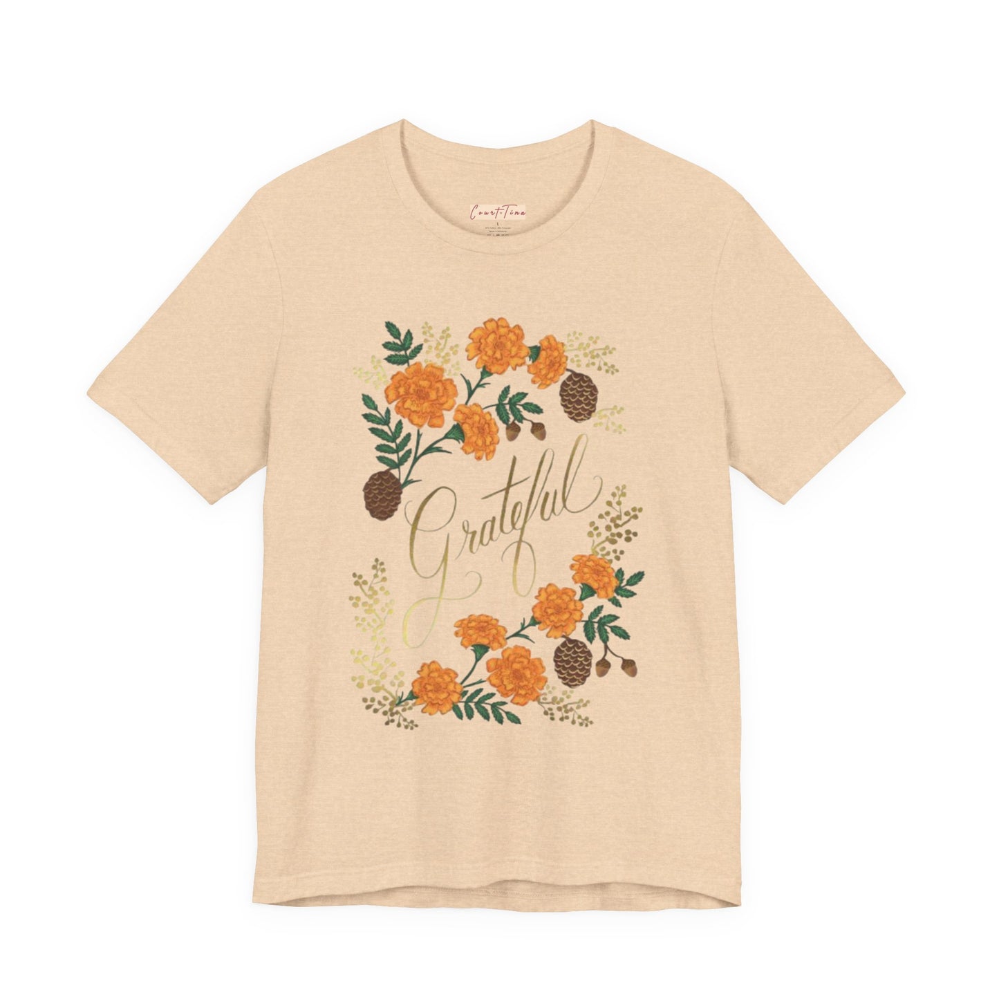 Grateful Floral Short Sleeve Tee