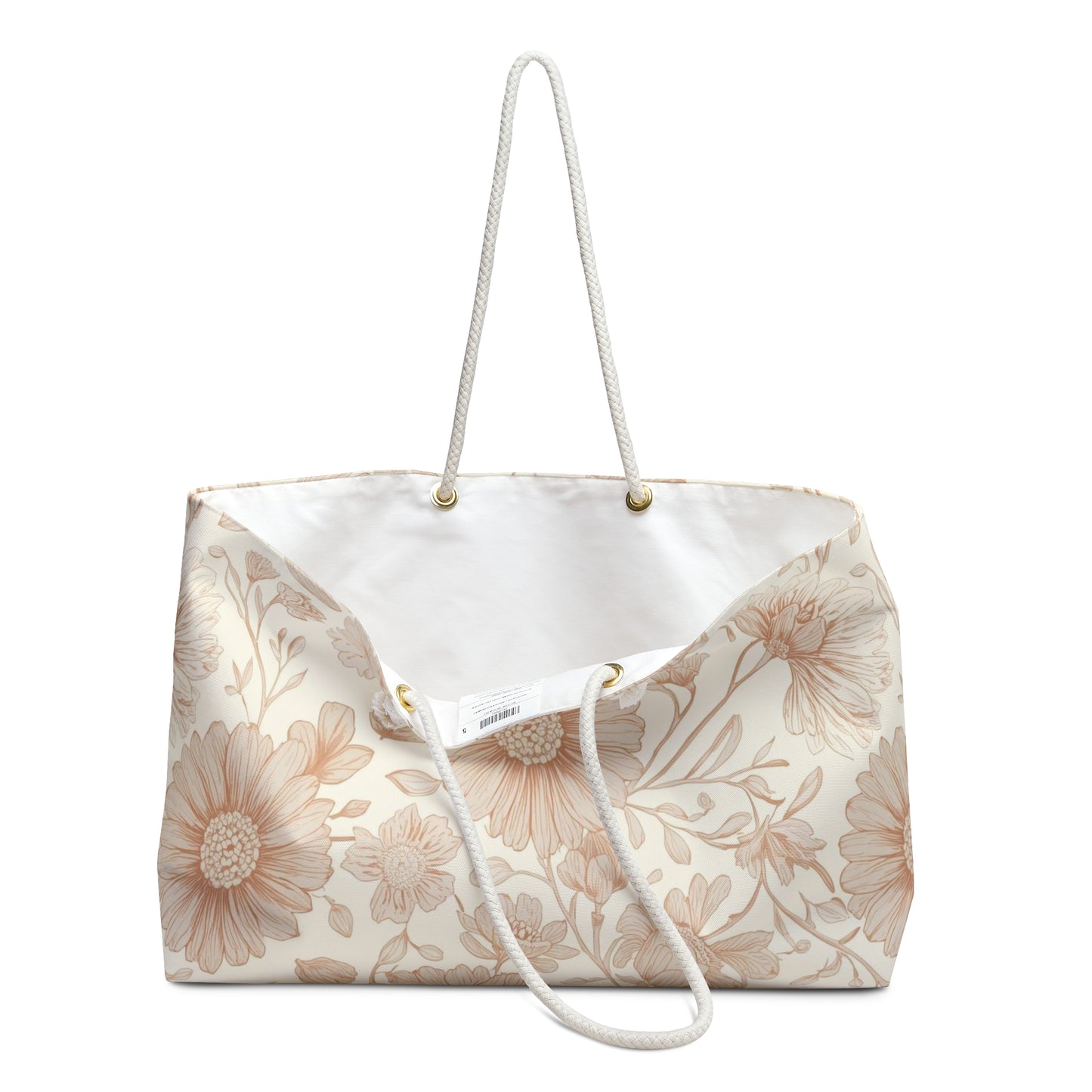 Floral Weekender Bag - Perfect for Travel, Beach Days, Yoga, Weekend Getaways, or as a Gift