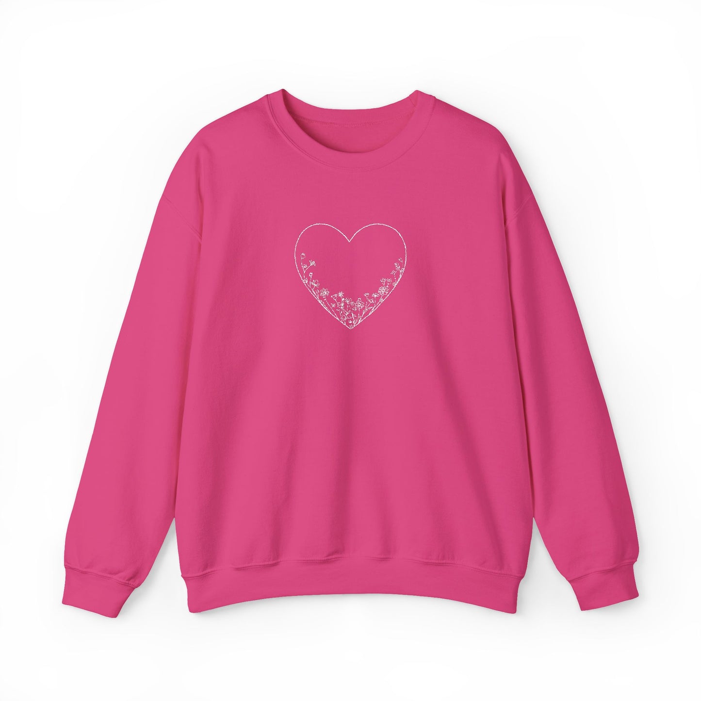 Heartfelt Love Crewneck Sweatshirt - Cozy Gift, Casual Wear, Valentine's Day, Anniversary, Comfort