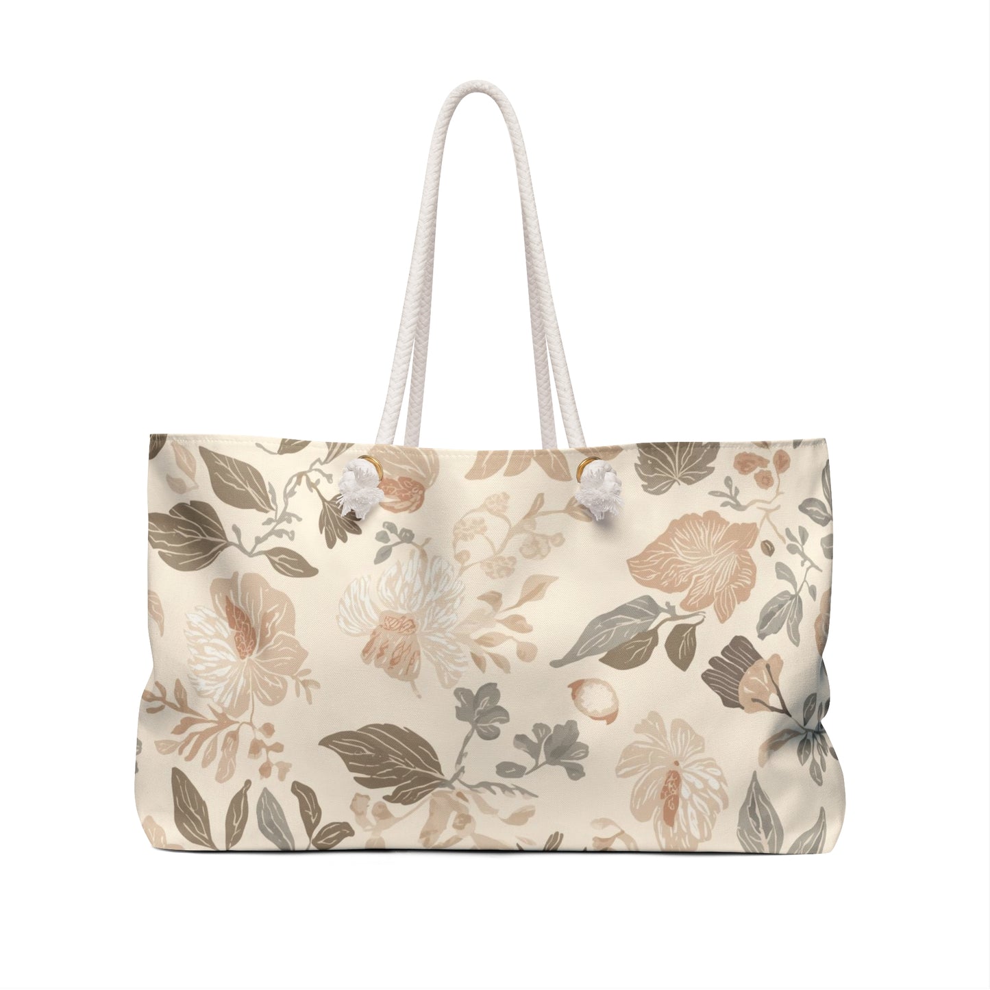 Floral Weekender Bag - Stylish Travel Tote, Perfect for Getaways, Beach Days, and Shopping; Ideal Gift for Her
