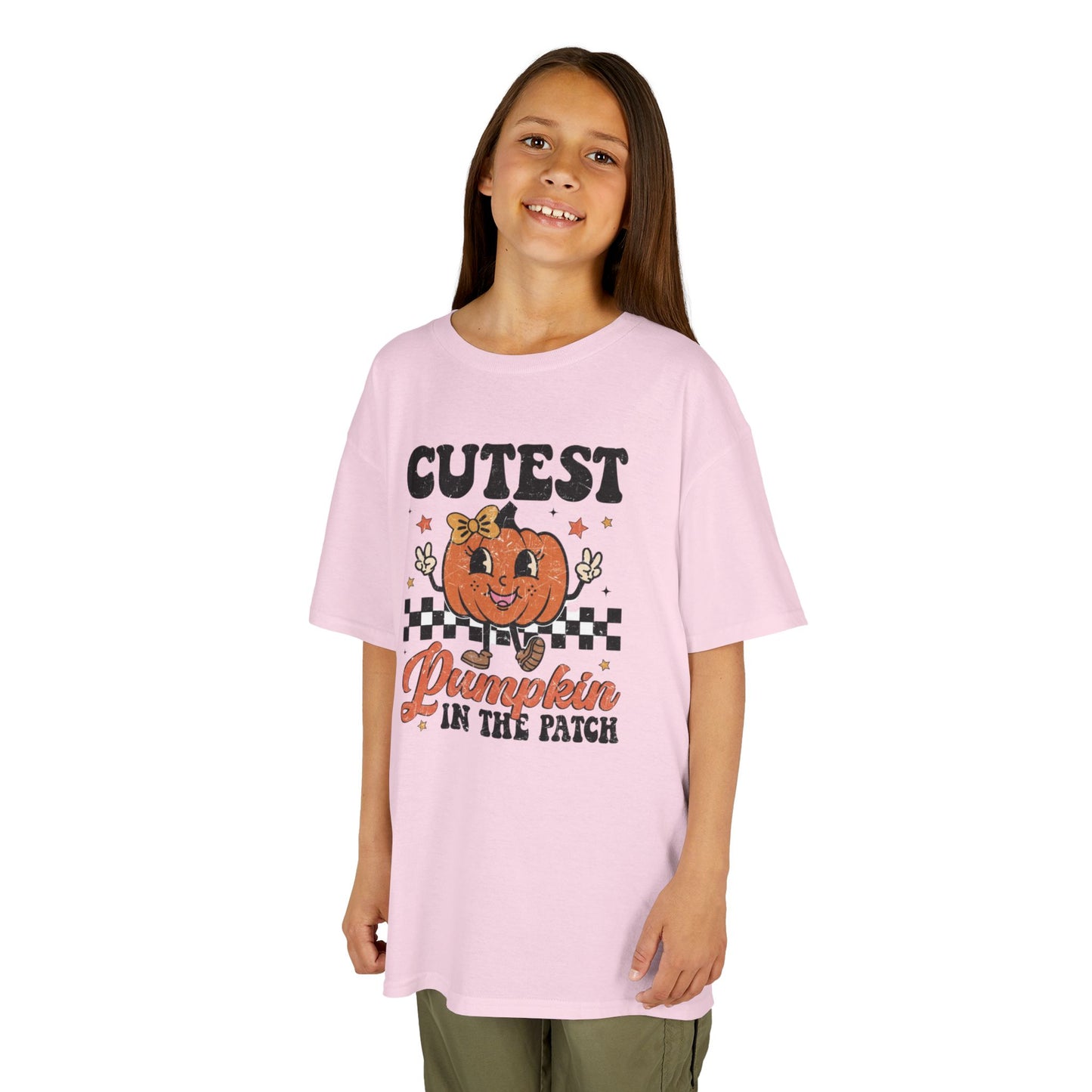 Cute Pumpkin Kids Tee - Fall Apparel, Halloween T-Shirt, Thanksgiving Gift, Pumpkin Patch Outfit, Kid's Halloween Shirt