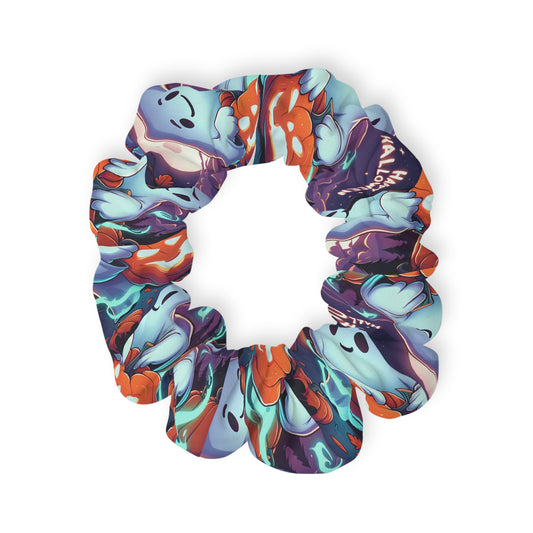 Artistic Scrunchie, Colorful Hair Accessory, Statement Hair Tie, Gift for Her, Trendy Hair Fashion