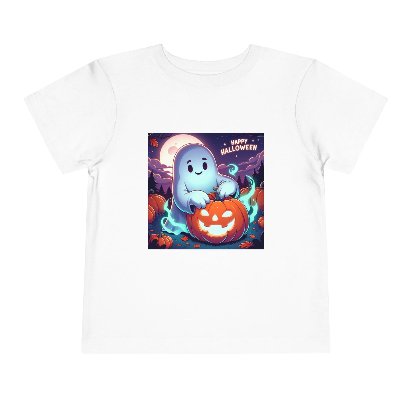 Happy Halloween Toddler Tee, Cute Kids Halloween Shirt, Ghost Pumpkin T-Shirt, Toddler Fall Apparel, Halloween Party Outfit