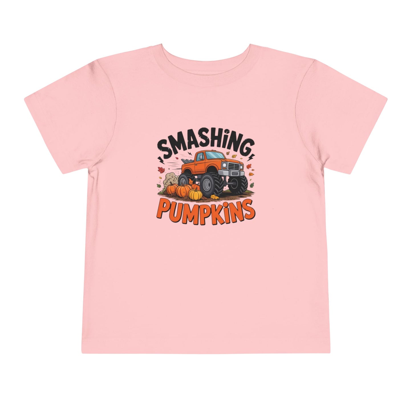 Toddler Smashing Pumpkins Tee - Adorable 'Smashing Pumpkins' Graphic, Perfect for Fall, Halloween, Kids' Costume, Pumpkin Patch