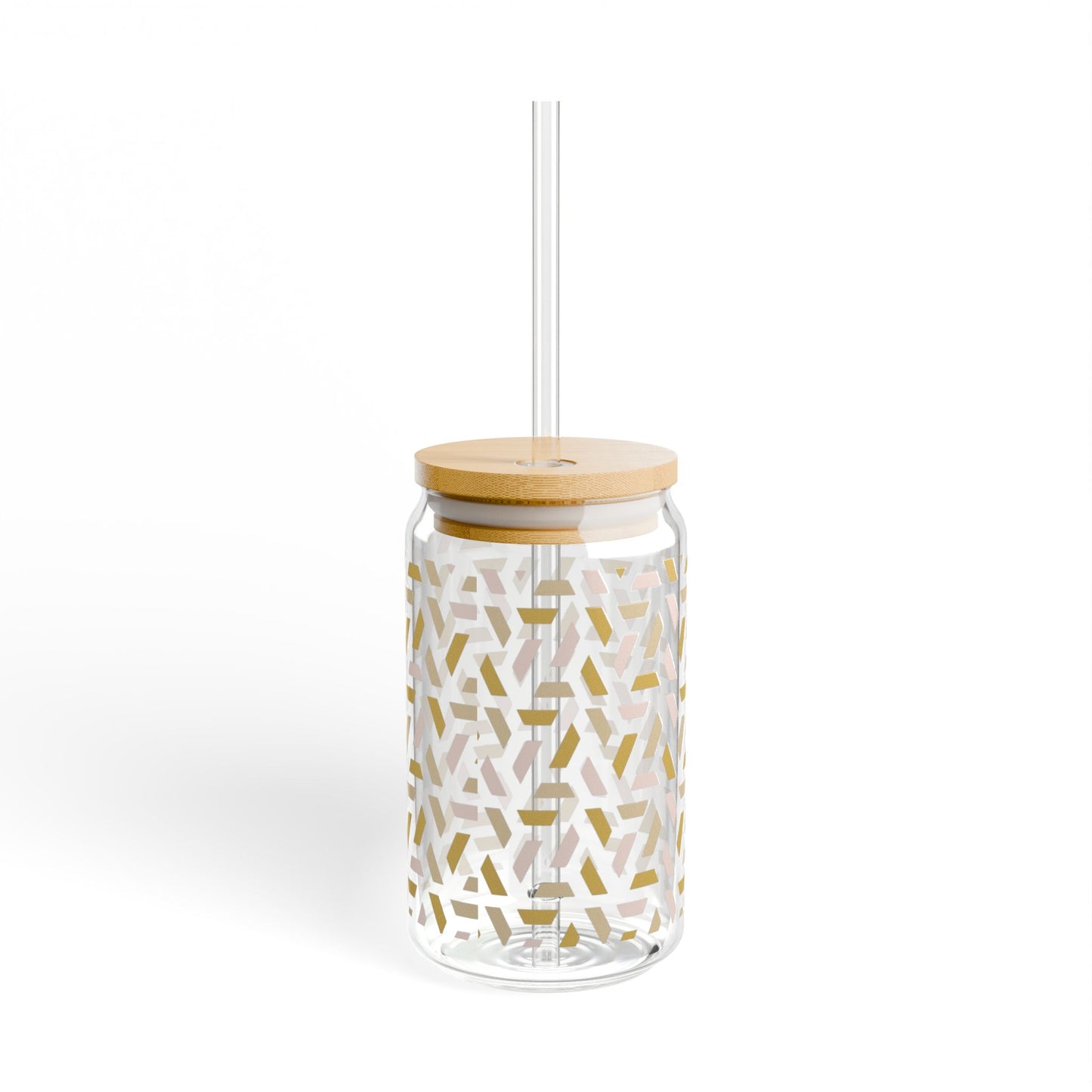 Stylish Sipper Glass with Bamboo Lid | Eco-Friendly Drinkware for Any Occasion, Reusable, Gift Idea, Summer Drinks, Home Decor