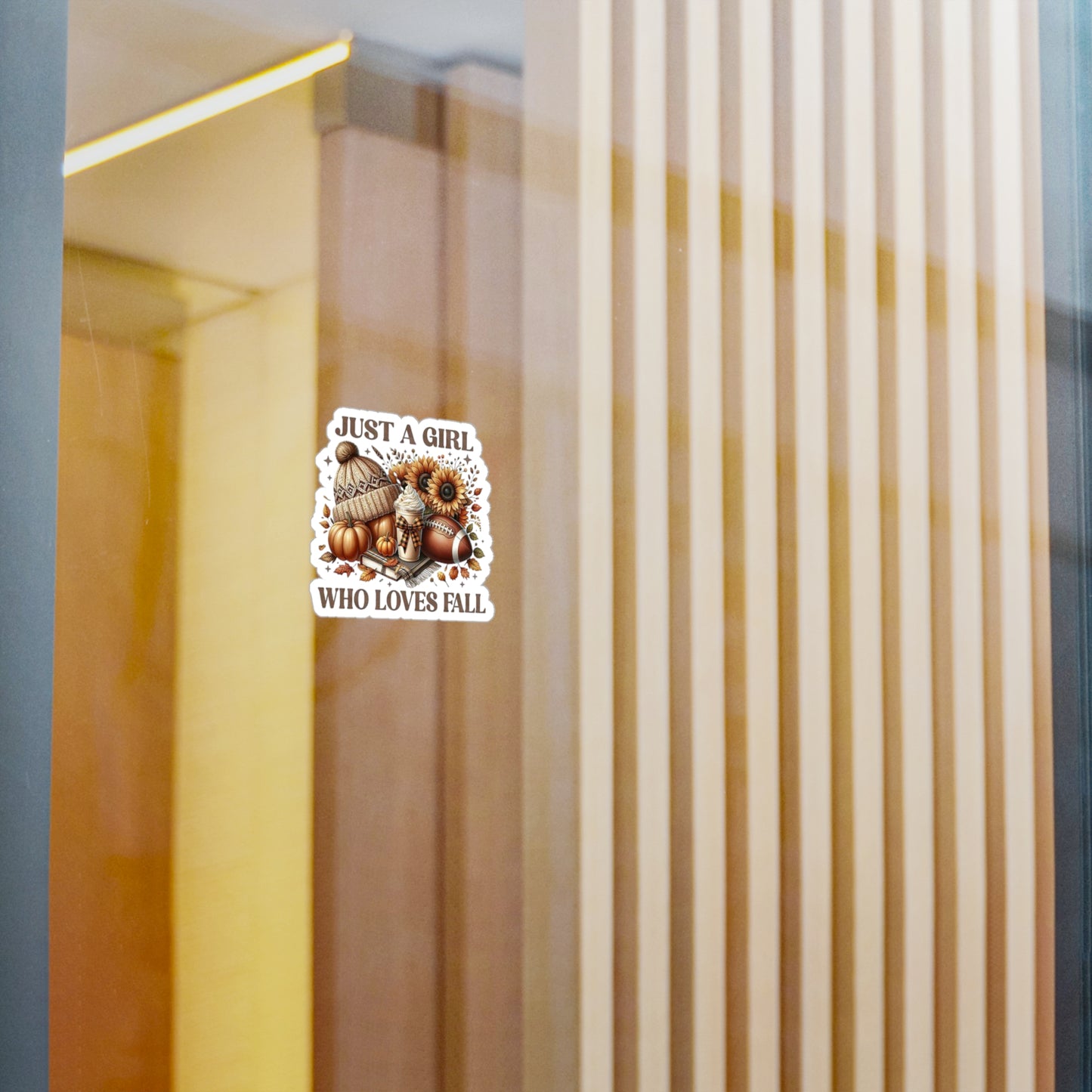 Fall-Themed Kiss-Cut Vinyl Decals - Autumn Decor, Seasonal Stickers, Fall Lover Gifts, Pumpkin Decor, Cozy Home Vibes