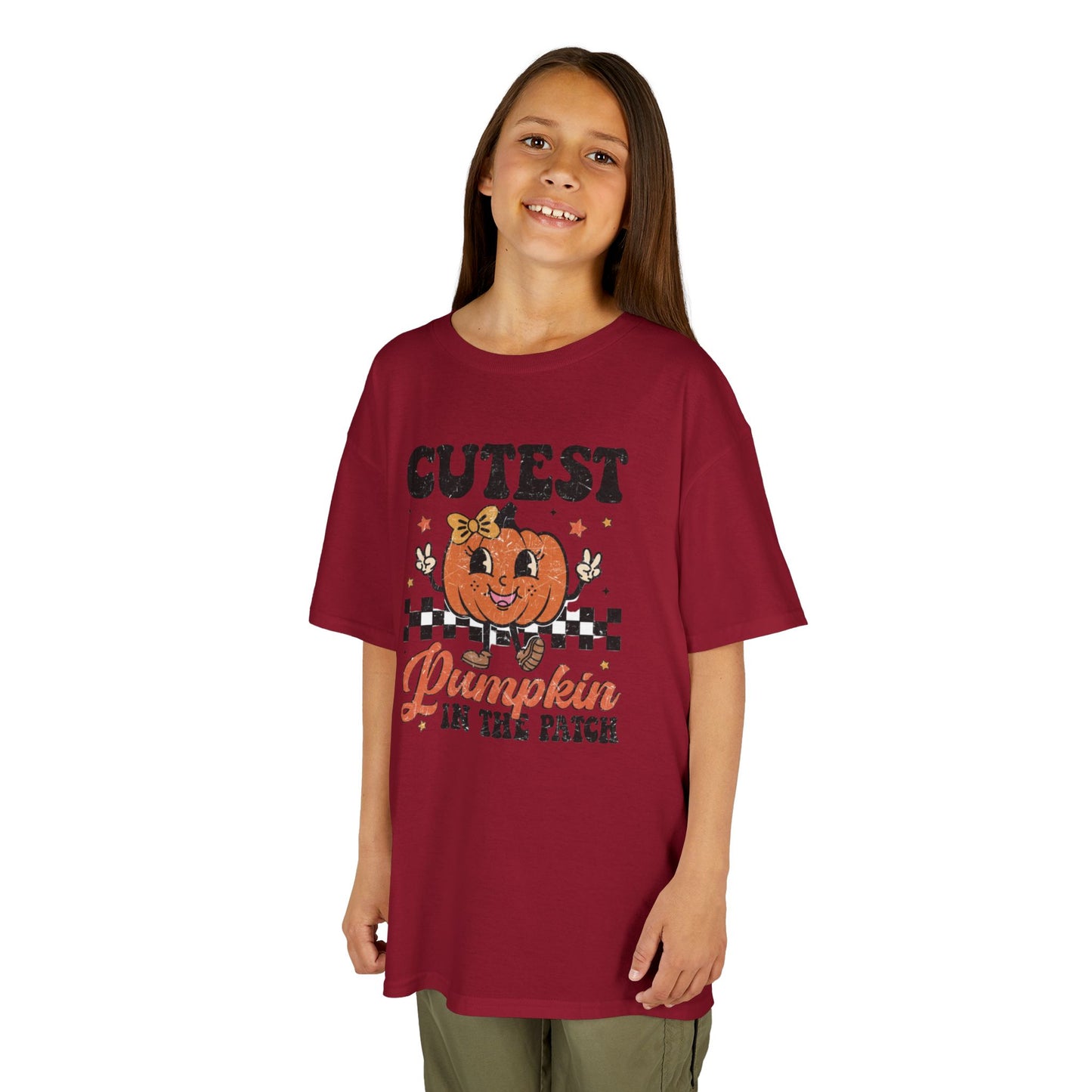 Cute Pumpkin Kids Tee - Fall Apparel, Halloween T-Shirt, Thanksgiving Gift, Pumpkin Patch Outfit, Kid's Halloween Shirt