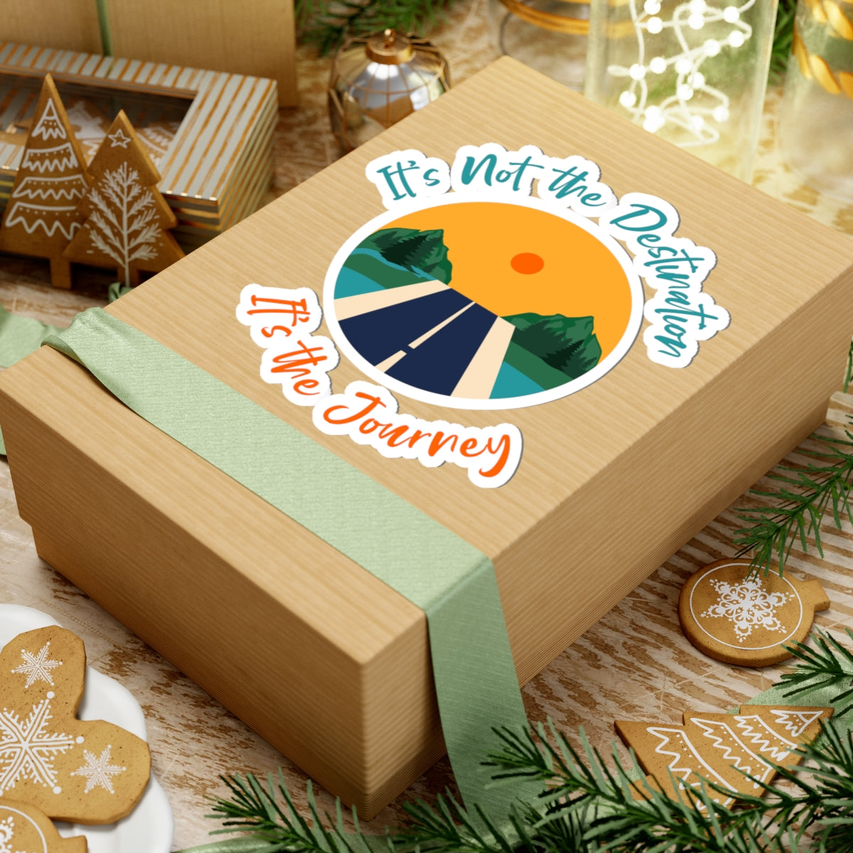 Kiss-Cut Stickers | Road Trip Adventure Stickers, Travel Decals, Laptop Stickers, Journey Vibes, Car Decor, Gift for Travelers