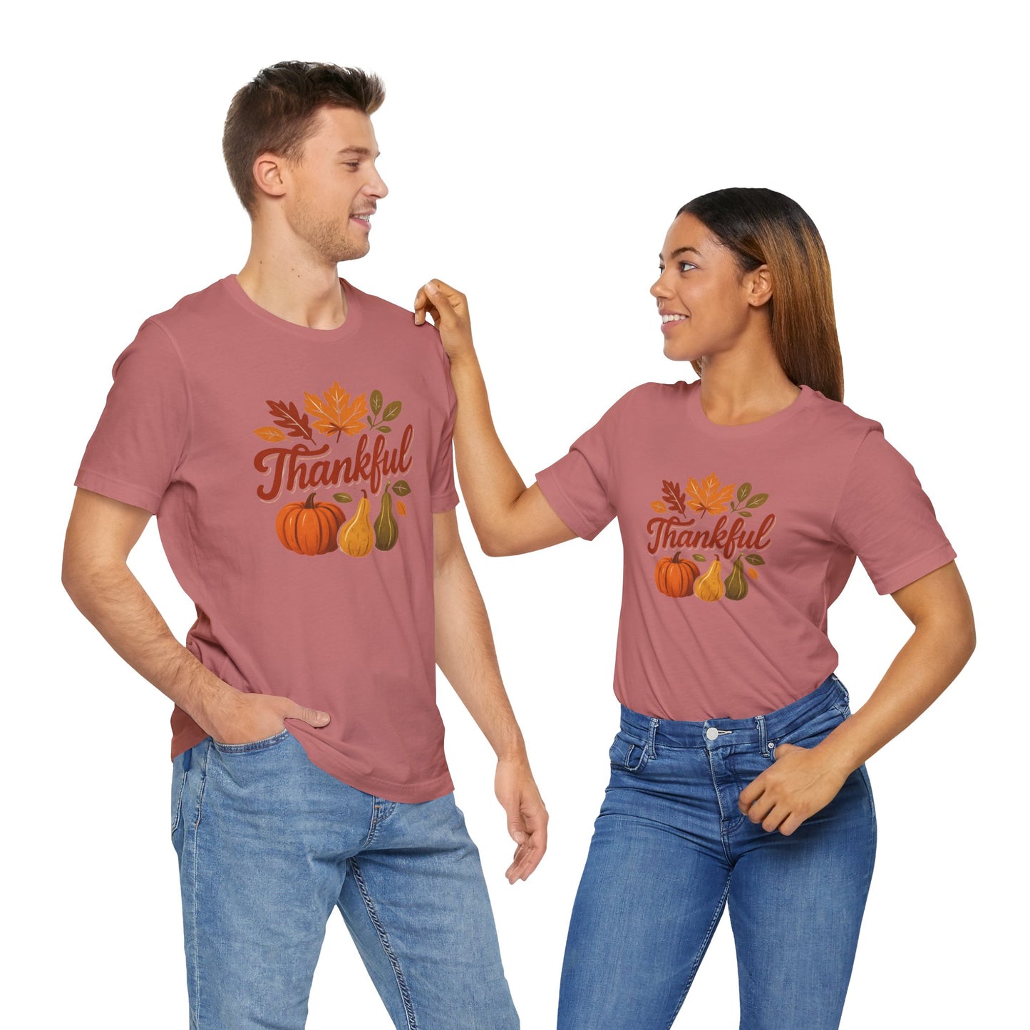 Fall Harvest Thankful Tee, Autumn Shirt, Thanksgiving Gift, Cozy Casual Wear, Unisex Fall Tee, Seasonal Apparel