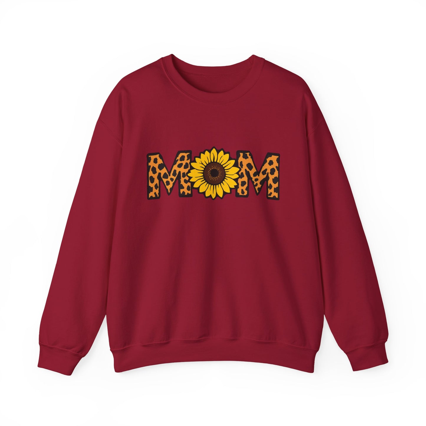 Sunflower Mom Crewneck Sweatshirt, Cozy Gift for Mothers, Mother's Day Apparel, Birthday Gift, Stylish Casual Wear