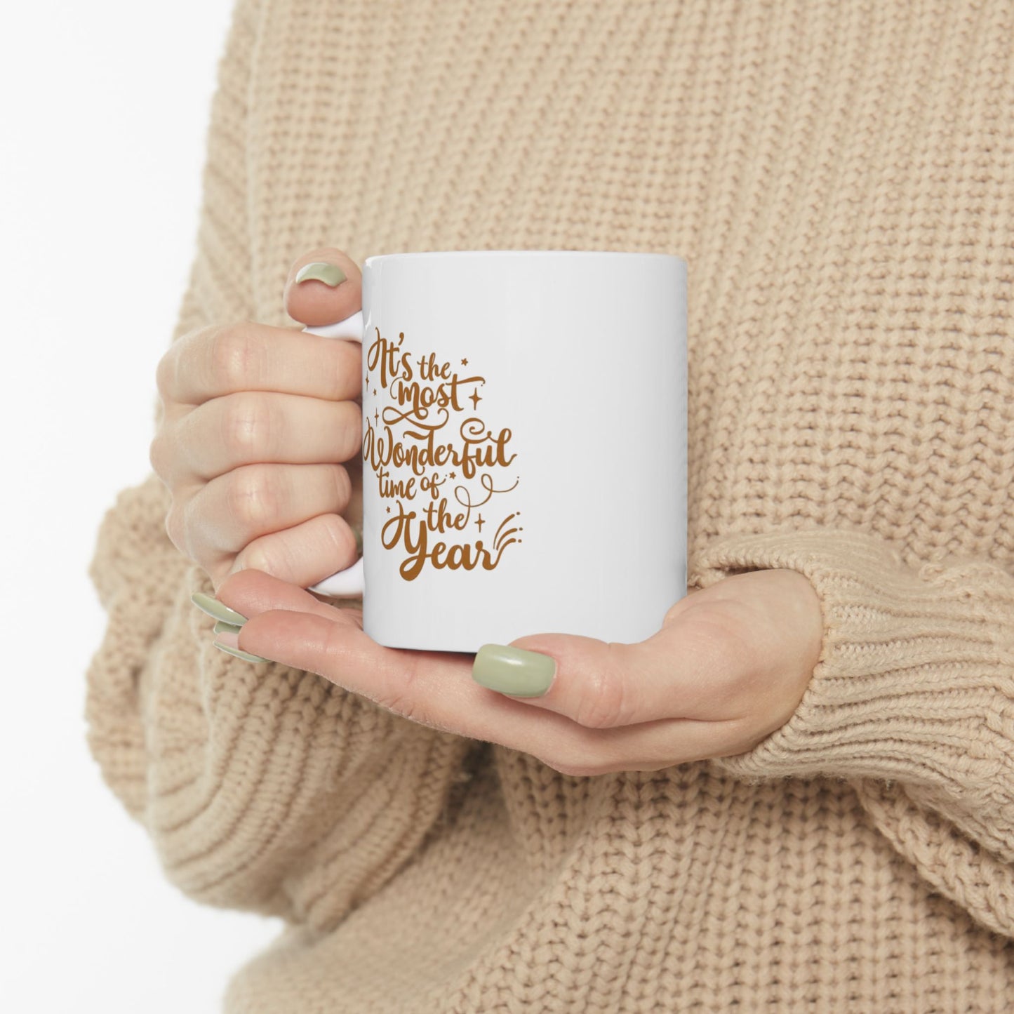 Elegant Holiday Ceramic Mug, Beautiful Quotes Coffee Cup, Gift for Friends, Home Decor, Birthday Present, Motivational Mug