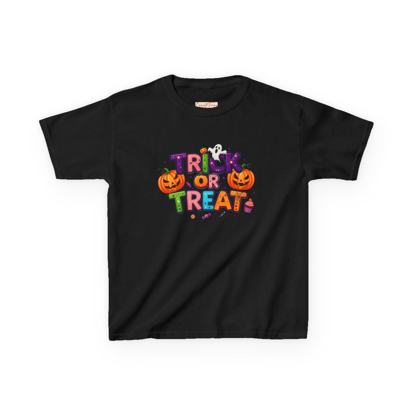 Kids Halloween Tee - Trick or Treat T-Shirt, Perfect for Halloween Parties, Costume, Pumpkin Designs, Fun Kids Apparel
