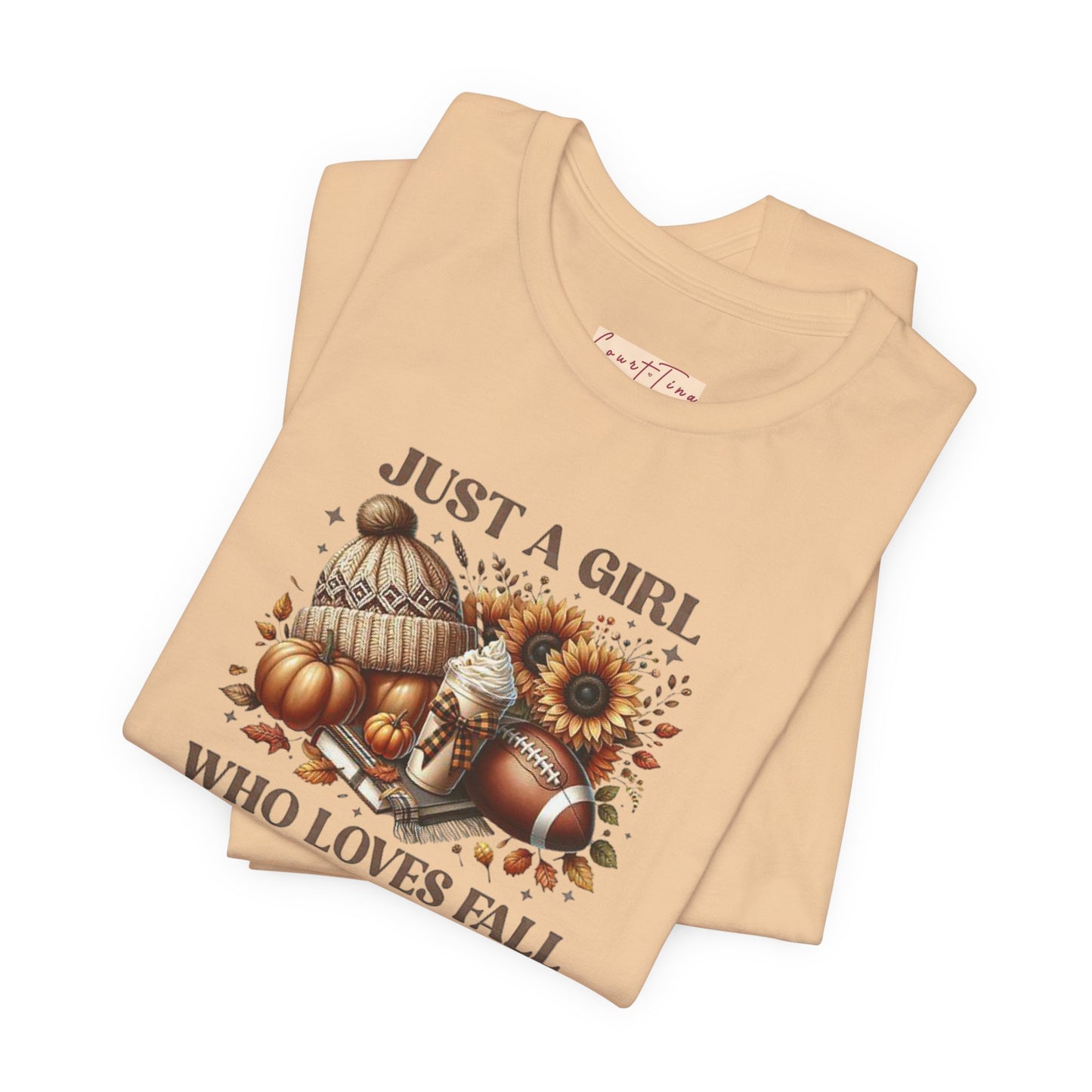 Fall Lover Tee, Just a Girl Who Loves Fall Shirt, Autumn Graphic Tee, Seasonal Sweatshirt, Cozy Fall Apparel, Thanksgiving Gift