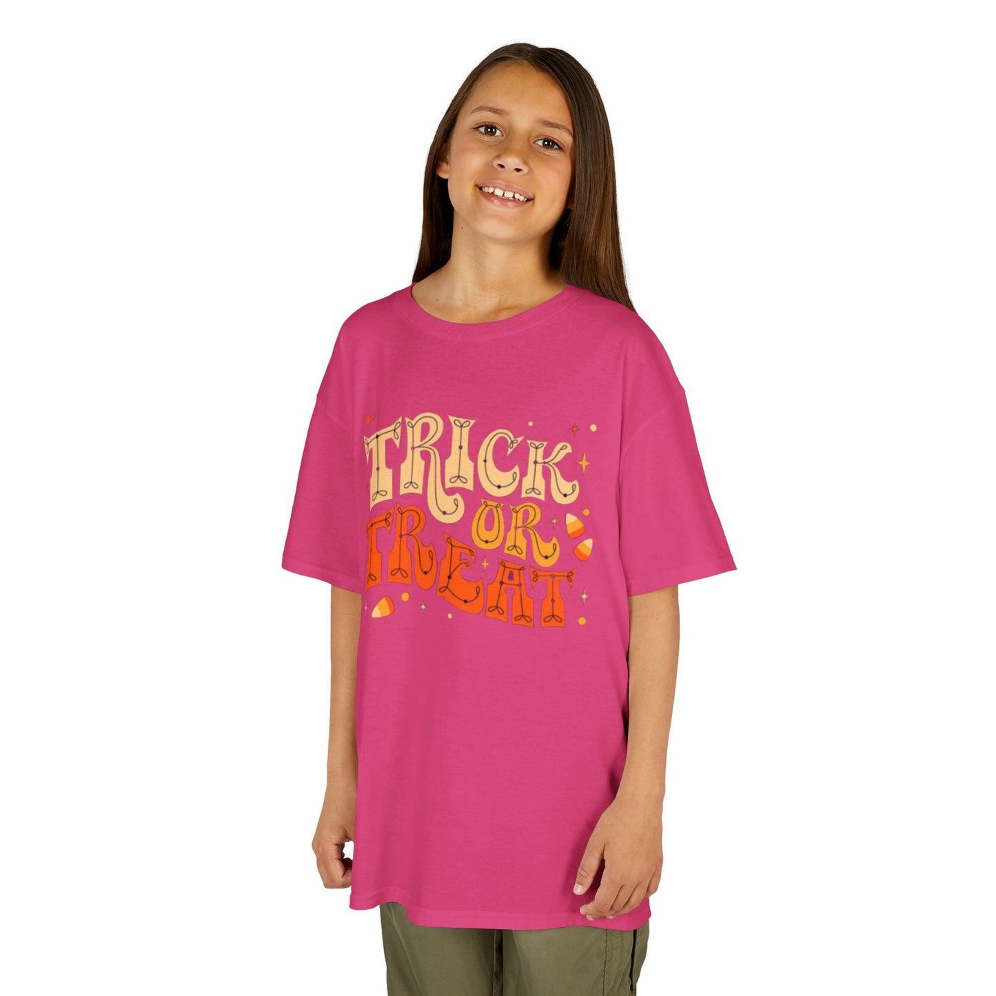 Kids Halloween Tee, Trick or Treat T-Shirt, Halloween Costume Shirt, Spooky Kids Apparel, Fall Festivity Tee