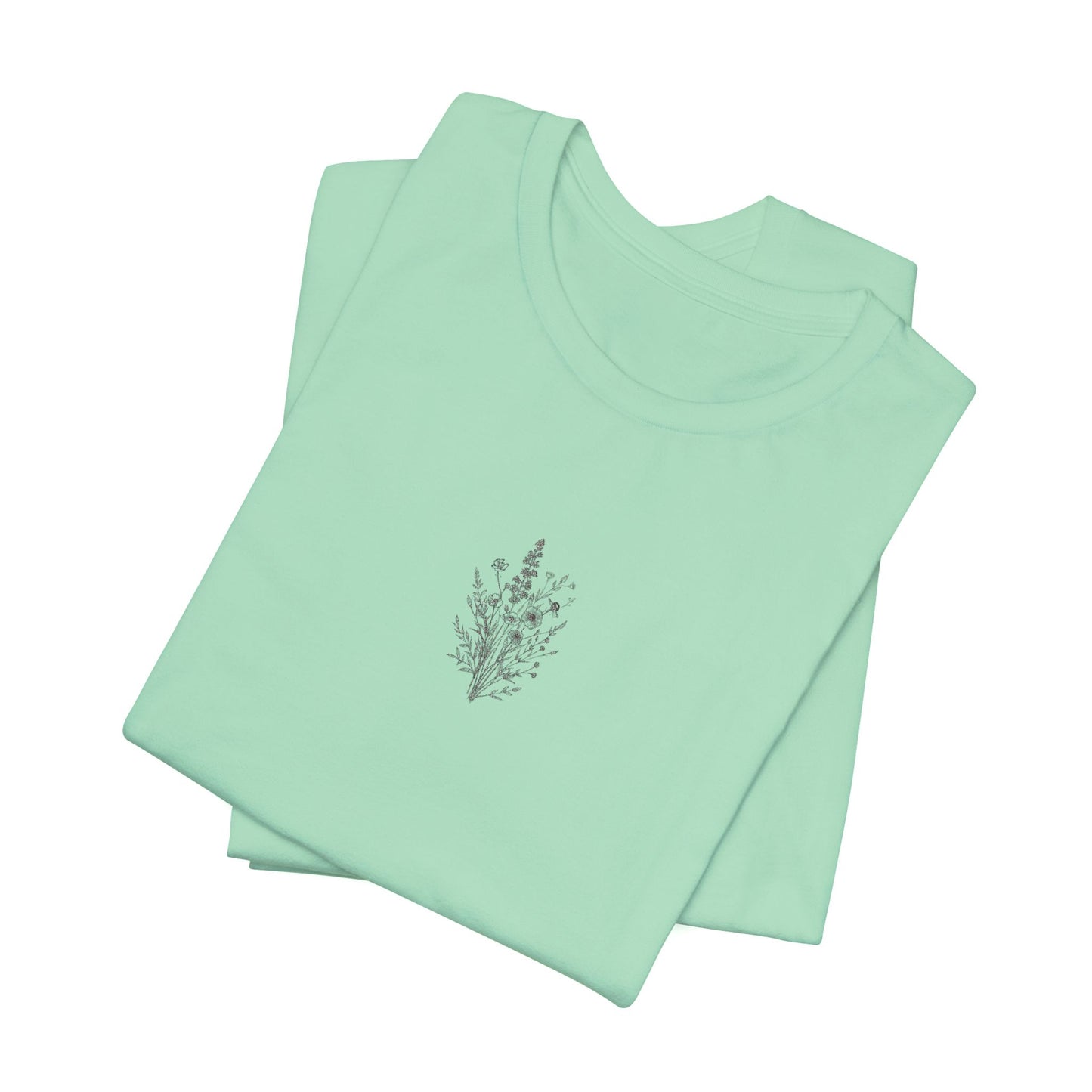 Floral Short Sleeve Tee, Unisex Casual T-Shirt, Perfect Gift for Plant Lovers, Summer Wardrobe Essential, Nature-Inspired Clothing, [...]