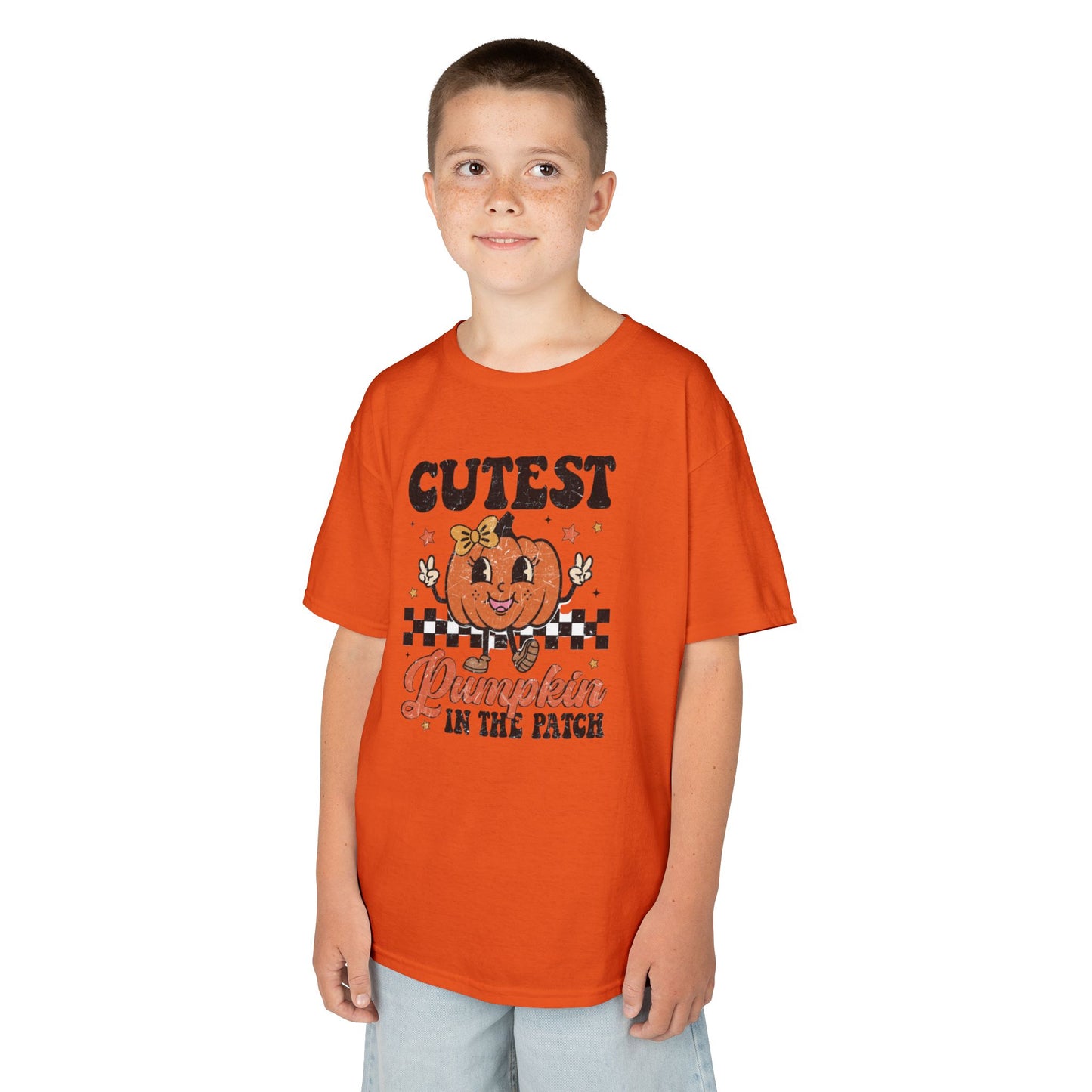 Cute Pumpkin Kids Tee - Fall Apparel, Halloween T-Shirt, Thanksgiving Gift, Pumpkin Patch Outfit, Kid's Halloween Shirt