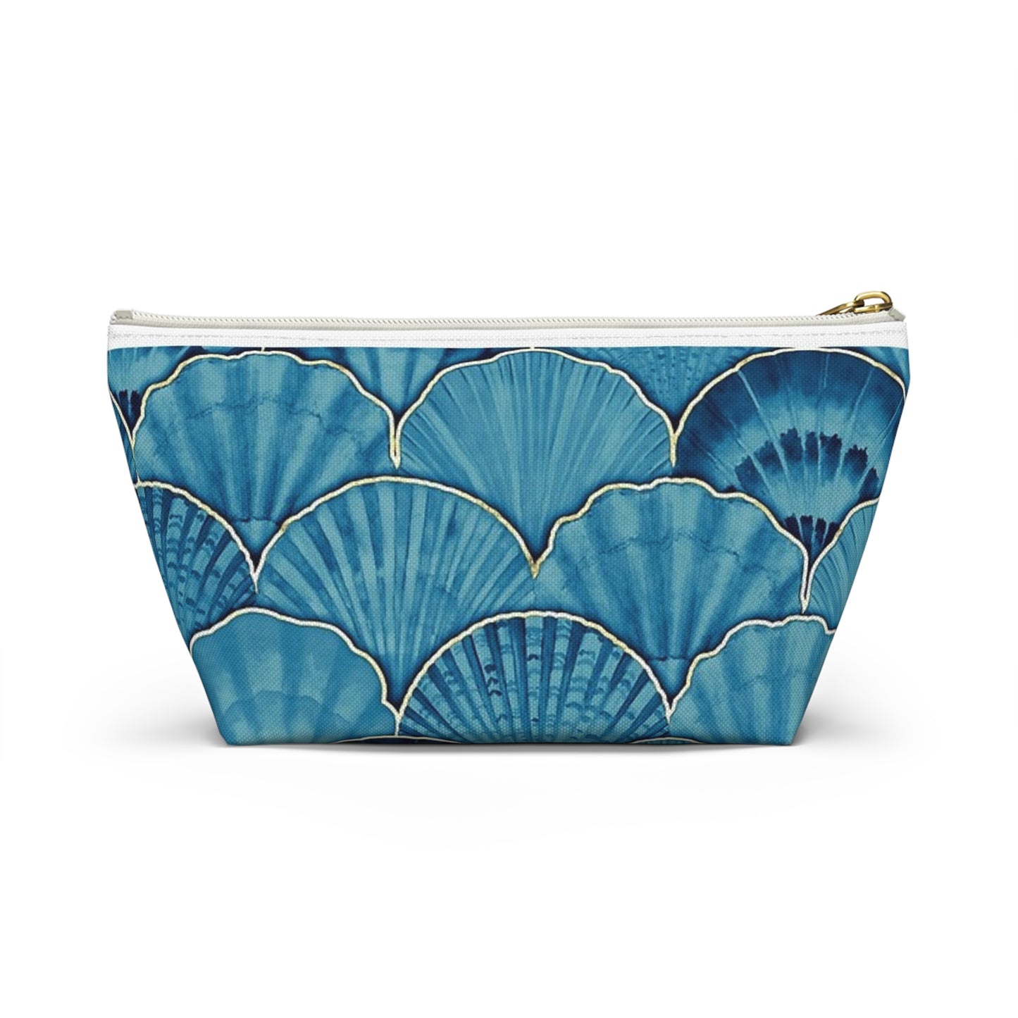 Ocean-Inspired Accessory Pouch, Cute Makeup Bag, Seashell Travel Organizer, Beach Lovers Gift, Nautical Cosmetic Case, Perfect for Summer