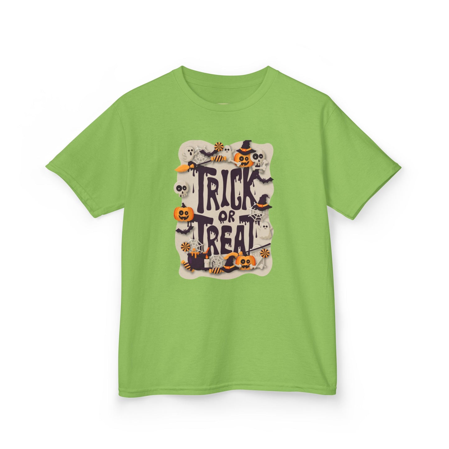 Kids Halloween Tee, Trick or Treat Shirt, Fun Fall Apparel, Halloween Costume, Kids Graphic Tee, Spooky Season T-Shirt